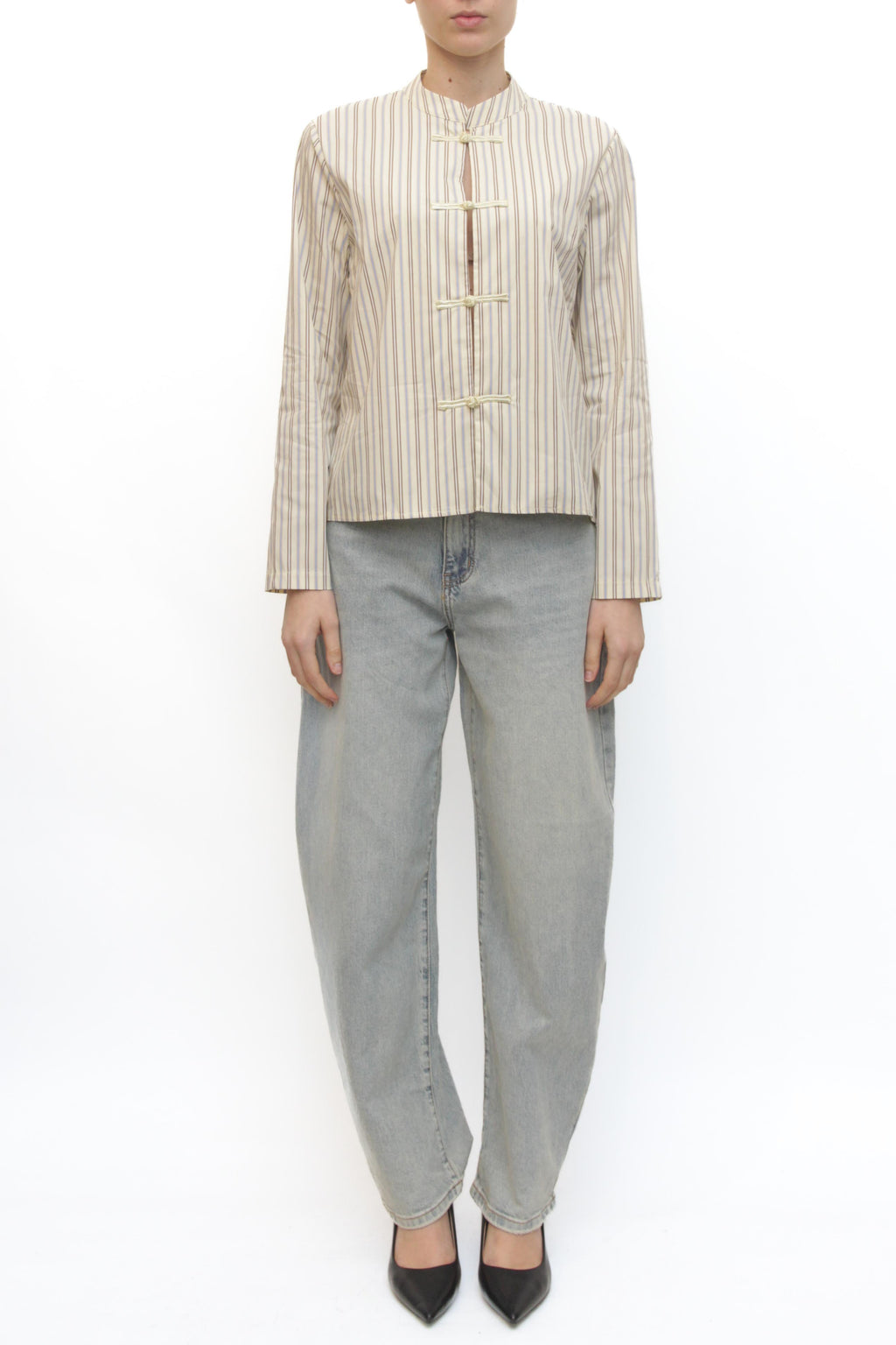 LEVH - Camicia Carolina - RIGA BEIGE/MARR/CEL