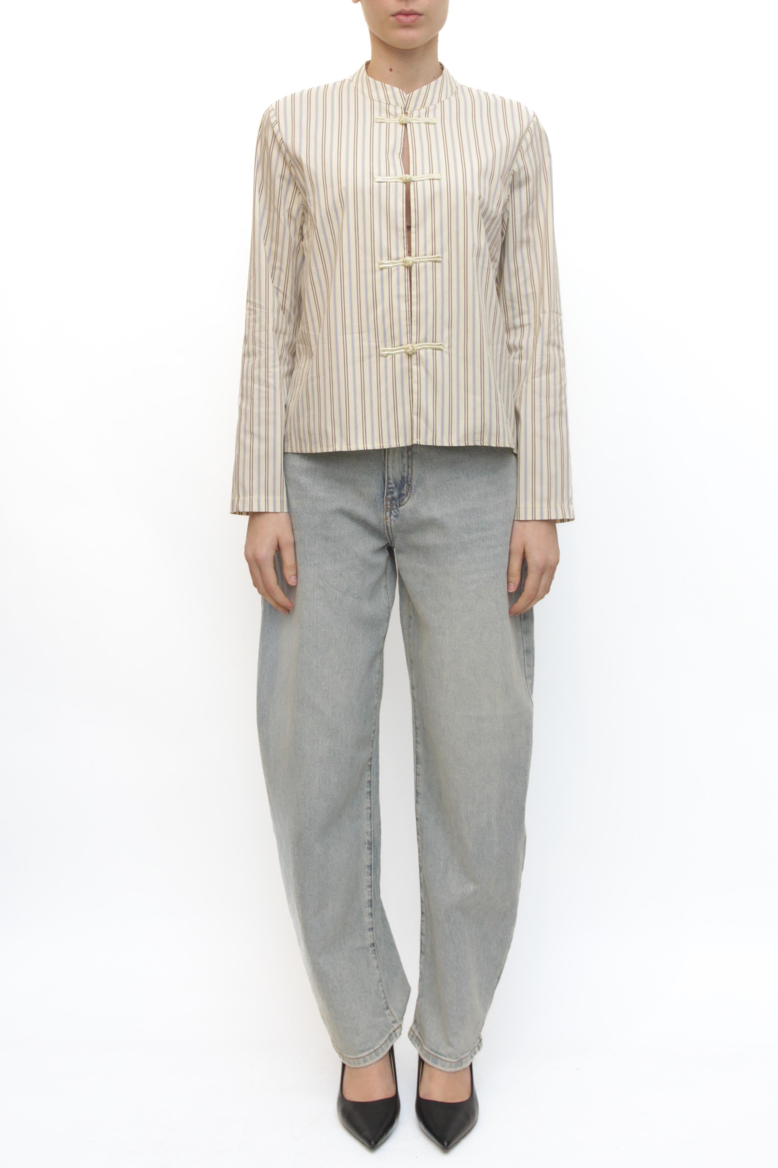 LEVH - Camicia Carolina - RIGA BEIGE/MARR/CEL