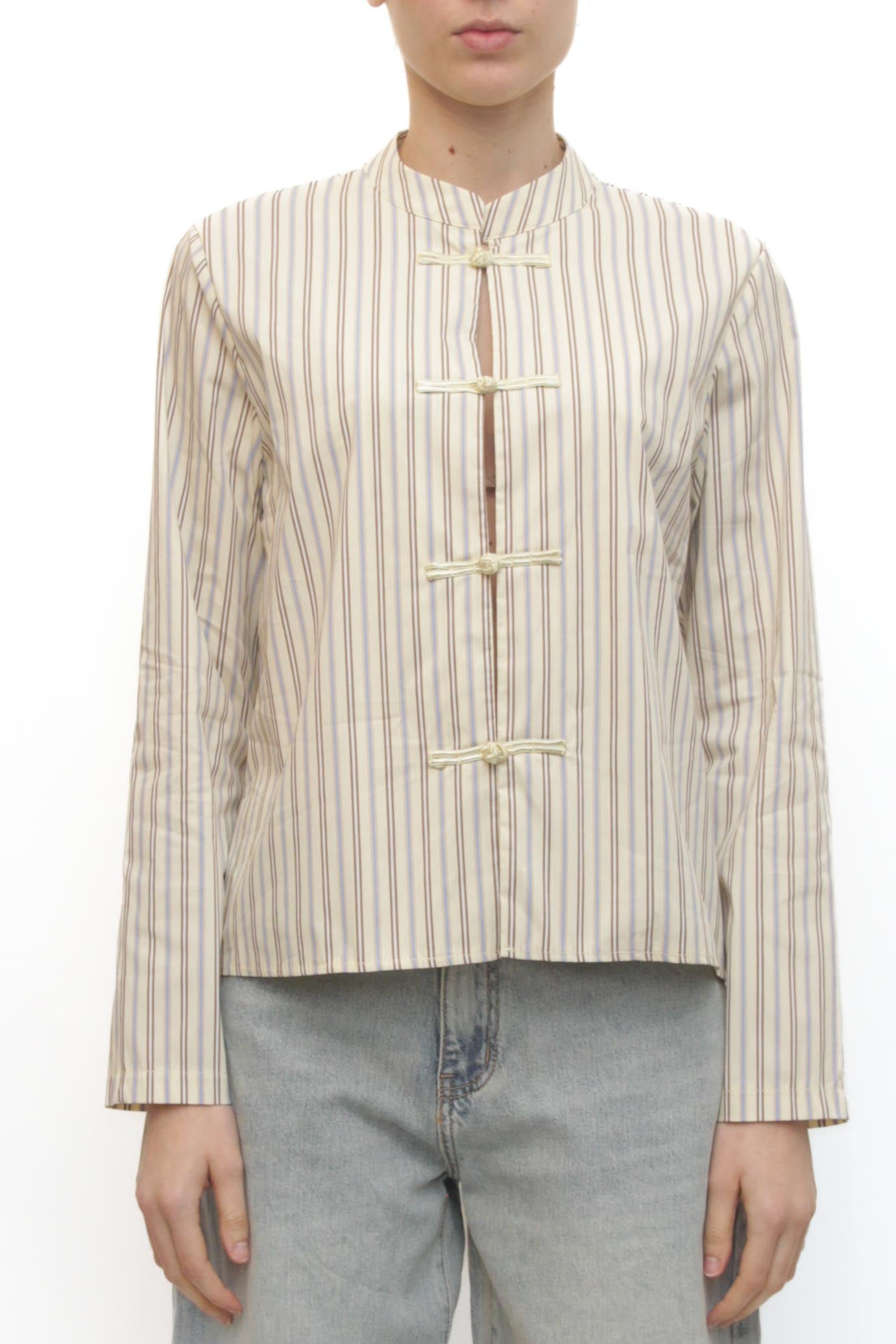 LEVH - Camicia Carolina - RIGA BEIGE/MARR/CEL