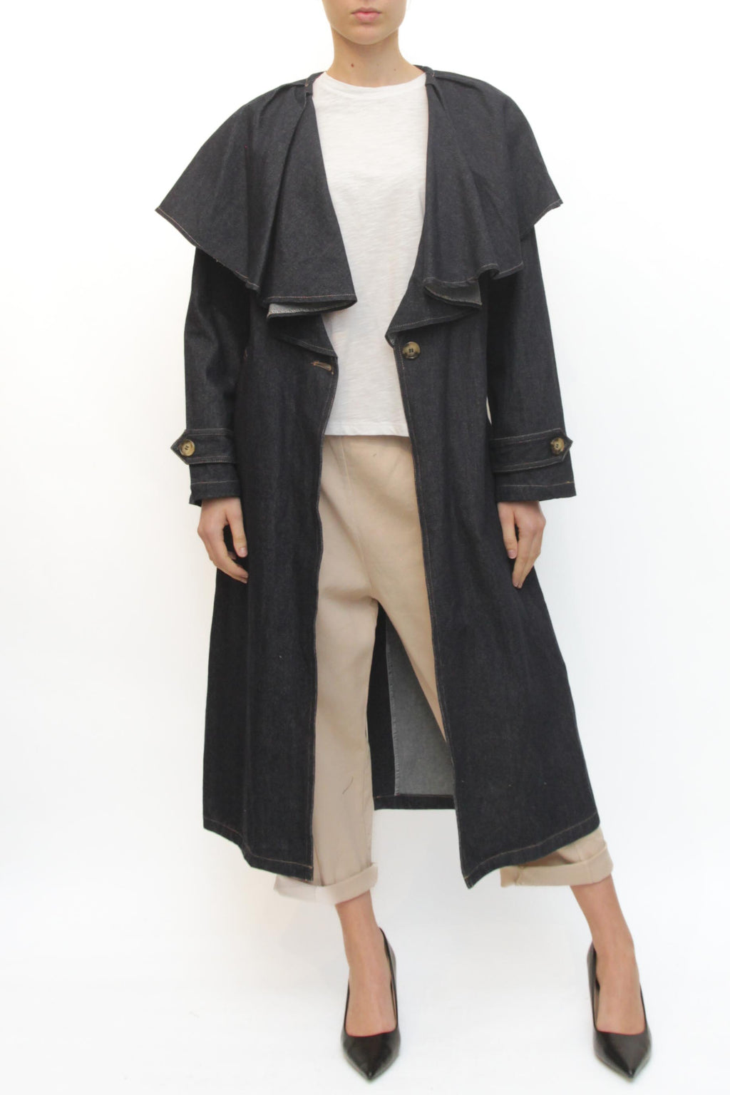 LEVH - Cappotto Chiara - DENIM SCURO