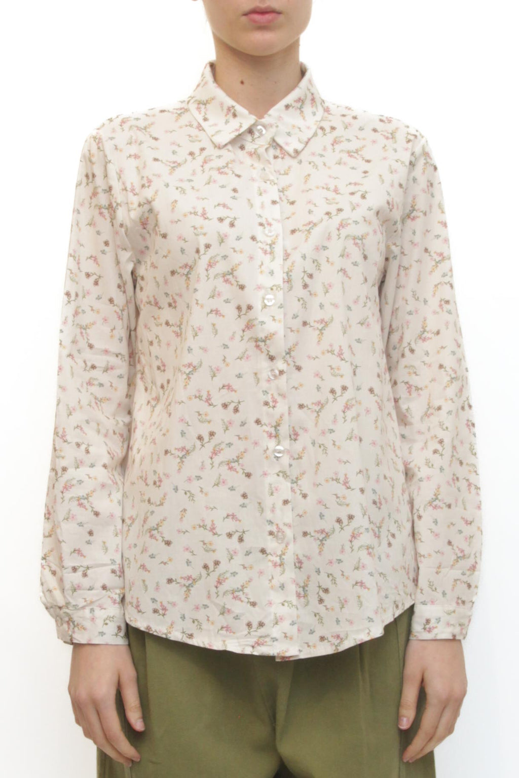 LEVH - Camicia Caracas - PANNA Fiori colorati