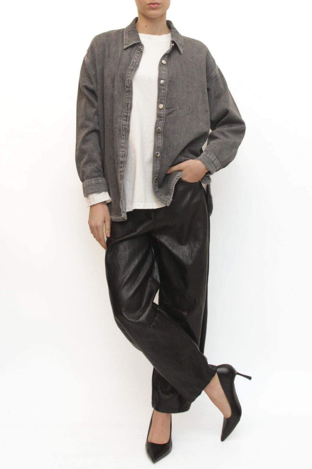 LEVH - Camicia Carlisa - DENIM GRIGIO4