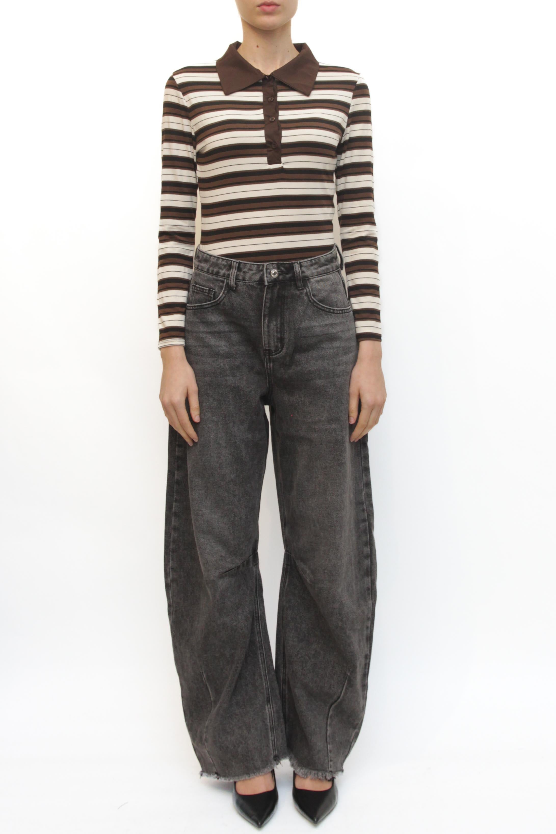 LEVH - Body Benedetta - RIGA Nero/Marrone/Panna