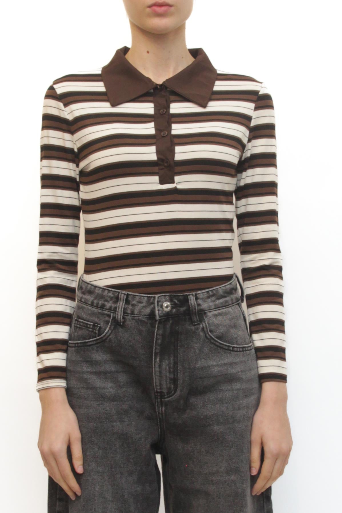 LEVH - Body Benedetta - RIGA Nero/Marrone/Panna