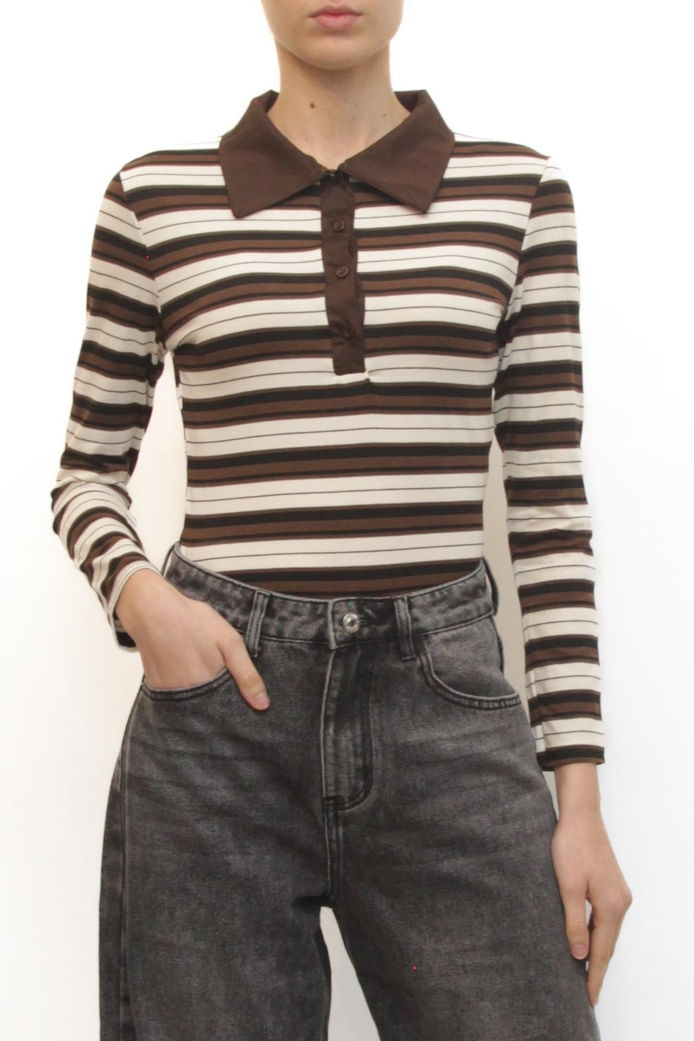 LEVH - Body Benedetta - RIGA Nero/Marrone/Panna