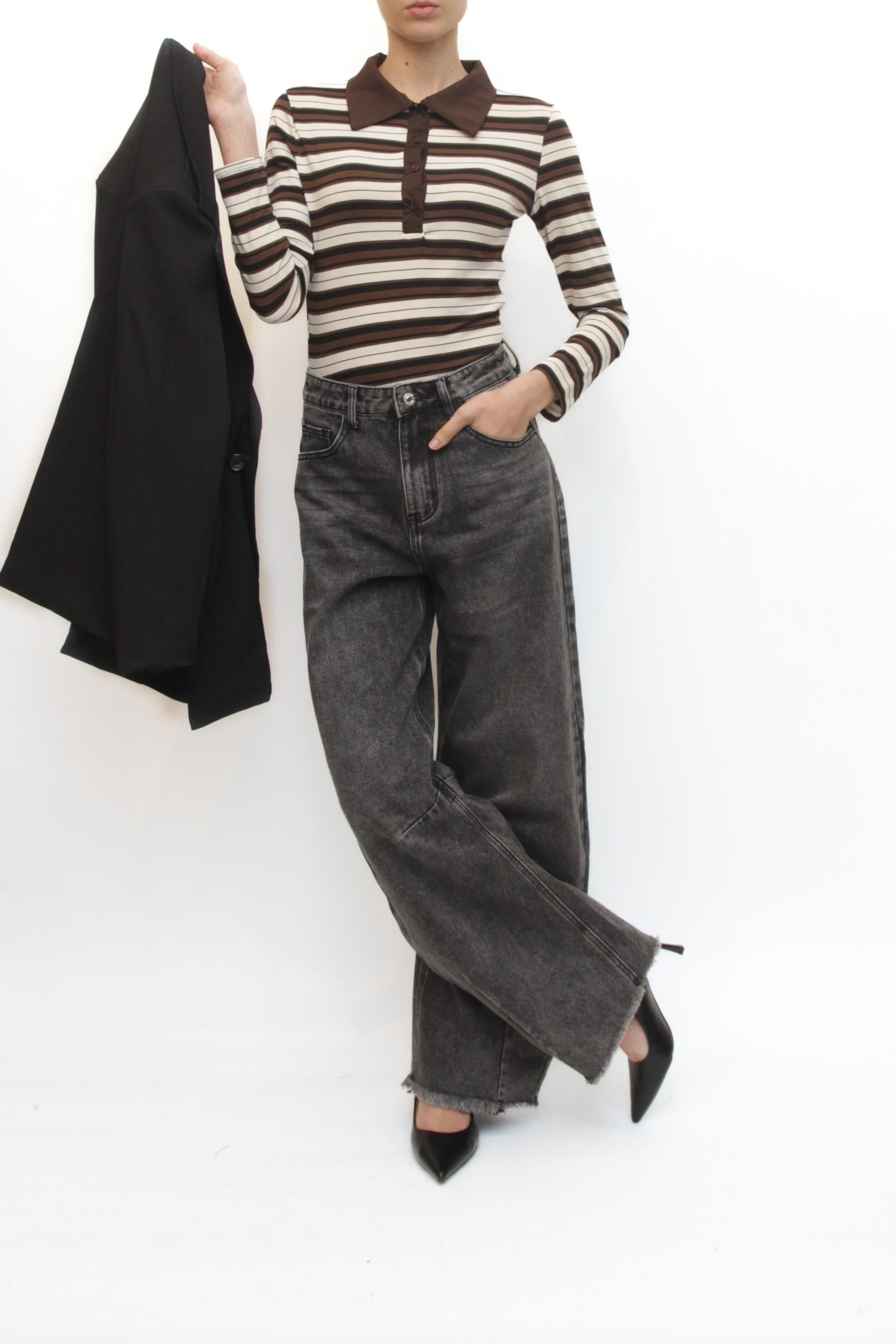 LEVH - Body Benedetta - RIGA Nero/Marrone/Panna