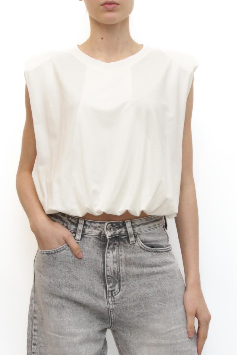 LEVH - Top Tammi - BIANCO