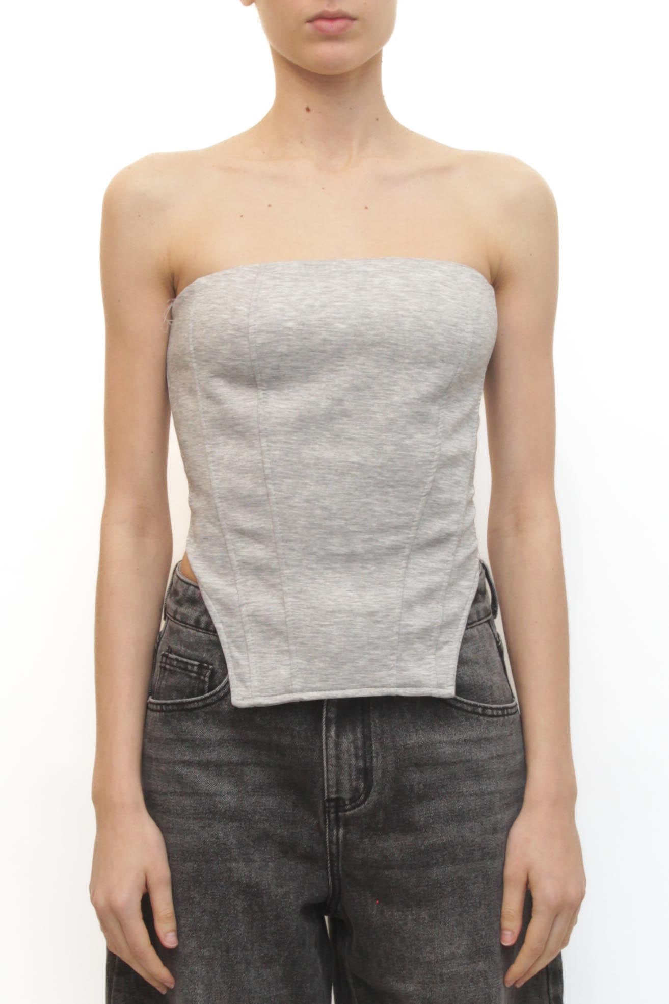 LEVH - Top Taskent - GRIGIO CHIARO