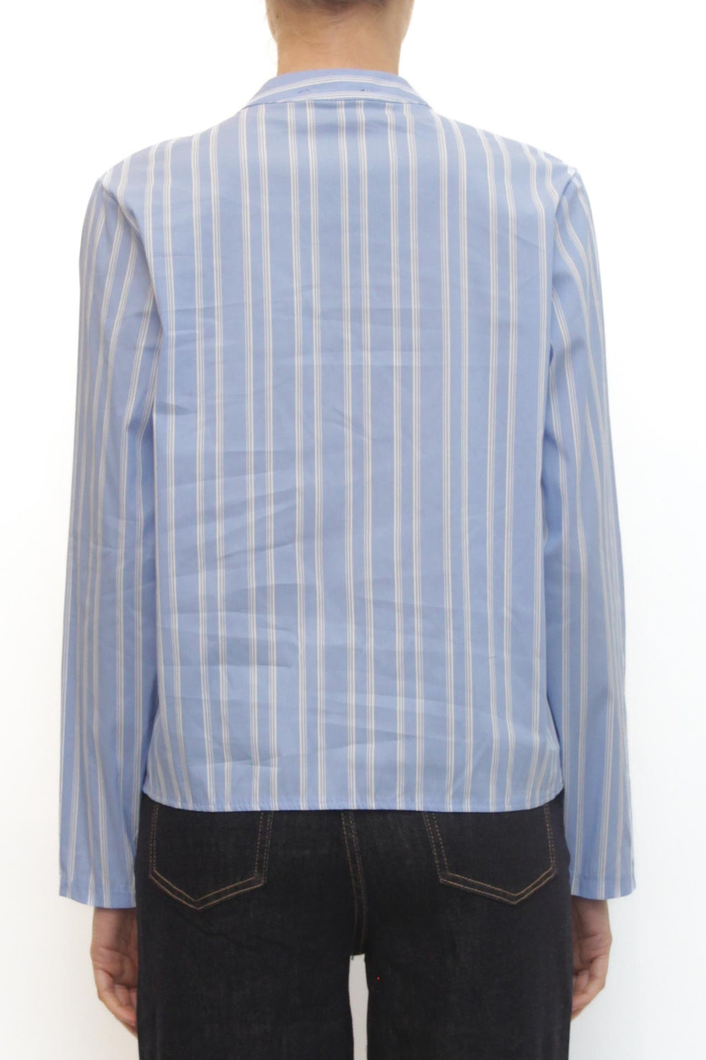 LEVH - Camicia Carolina - RIGA CELESTE/BIANCO