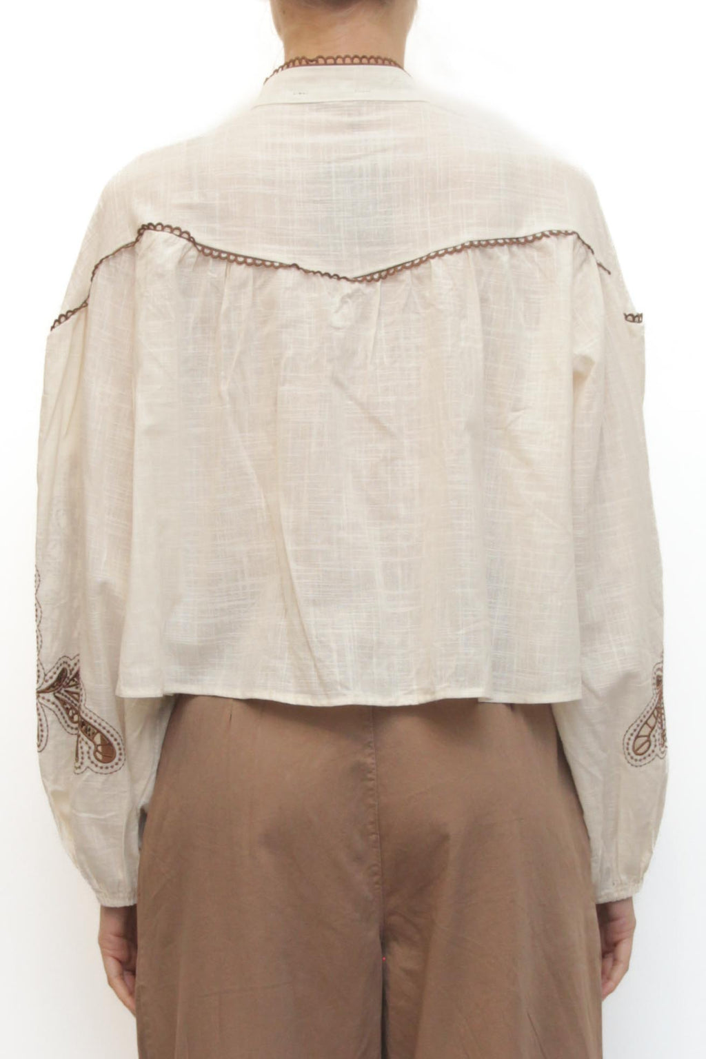 LEVH - Camicia Cassie - BEIGE/MARRONE