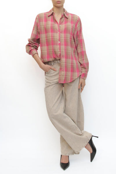 LEVH - Camicia Carola - QUADRO FUCSIA/CIPOLLA