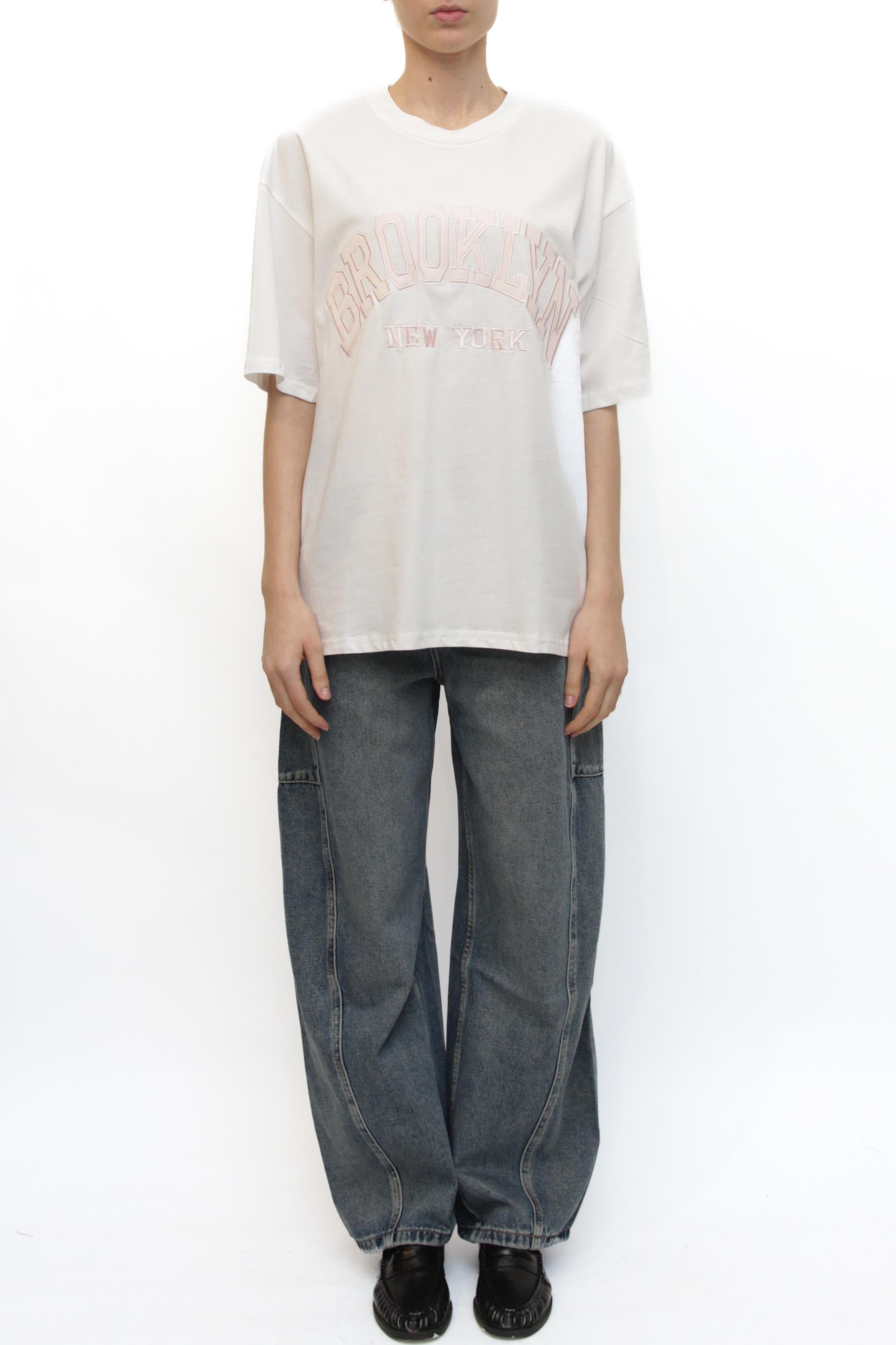 LEVH - T-shirt brooklyn - BIANCO