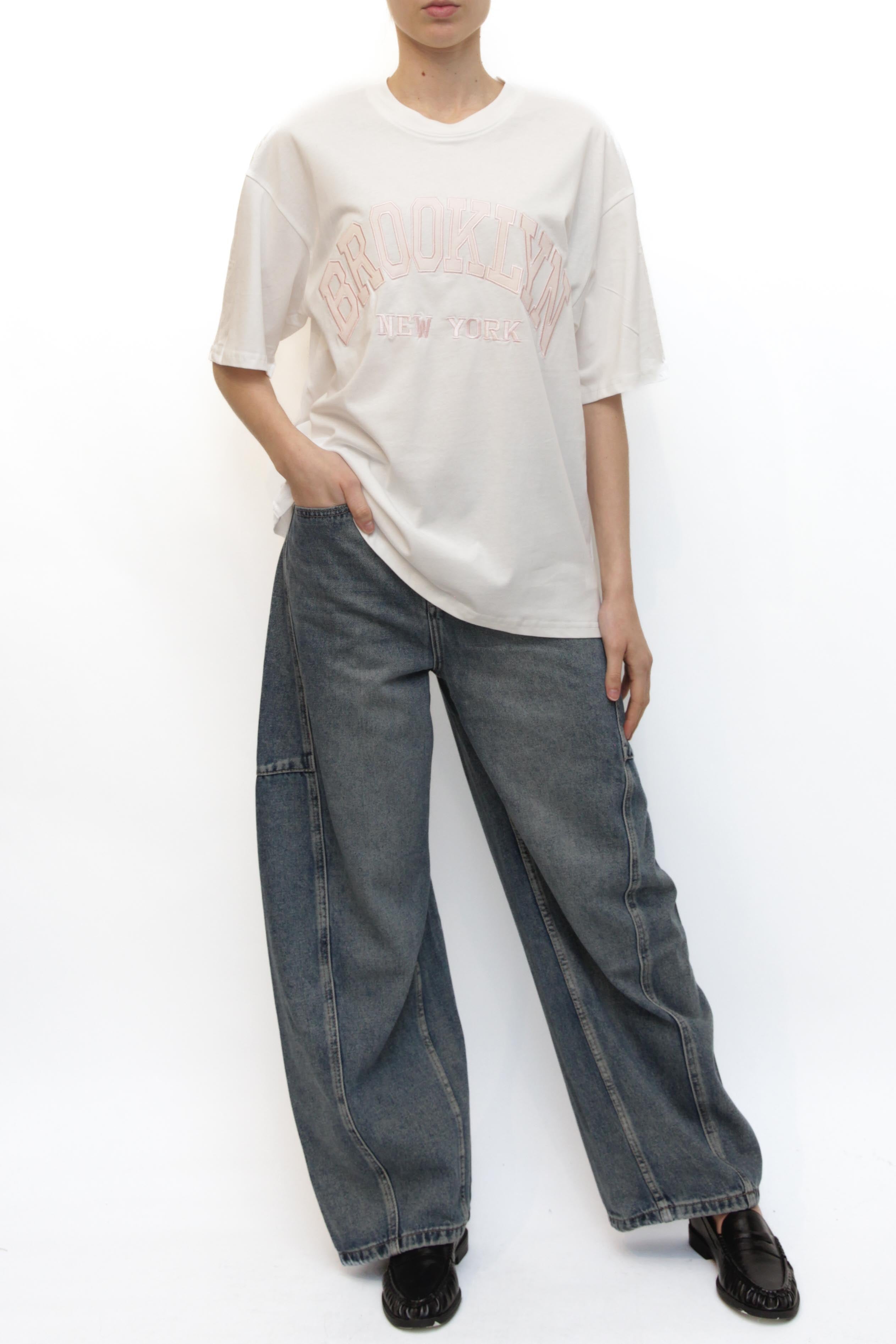 LEVH - T-shirt brooklyn - BIANCO