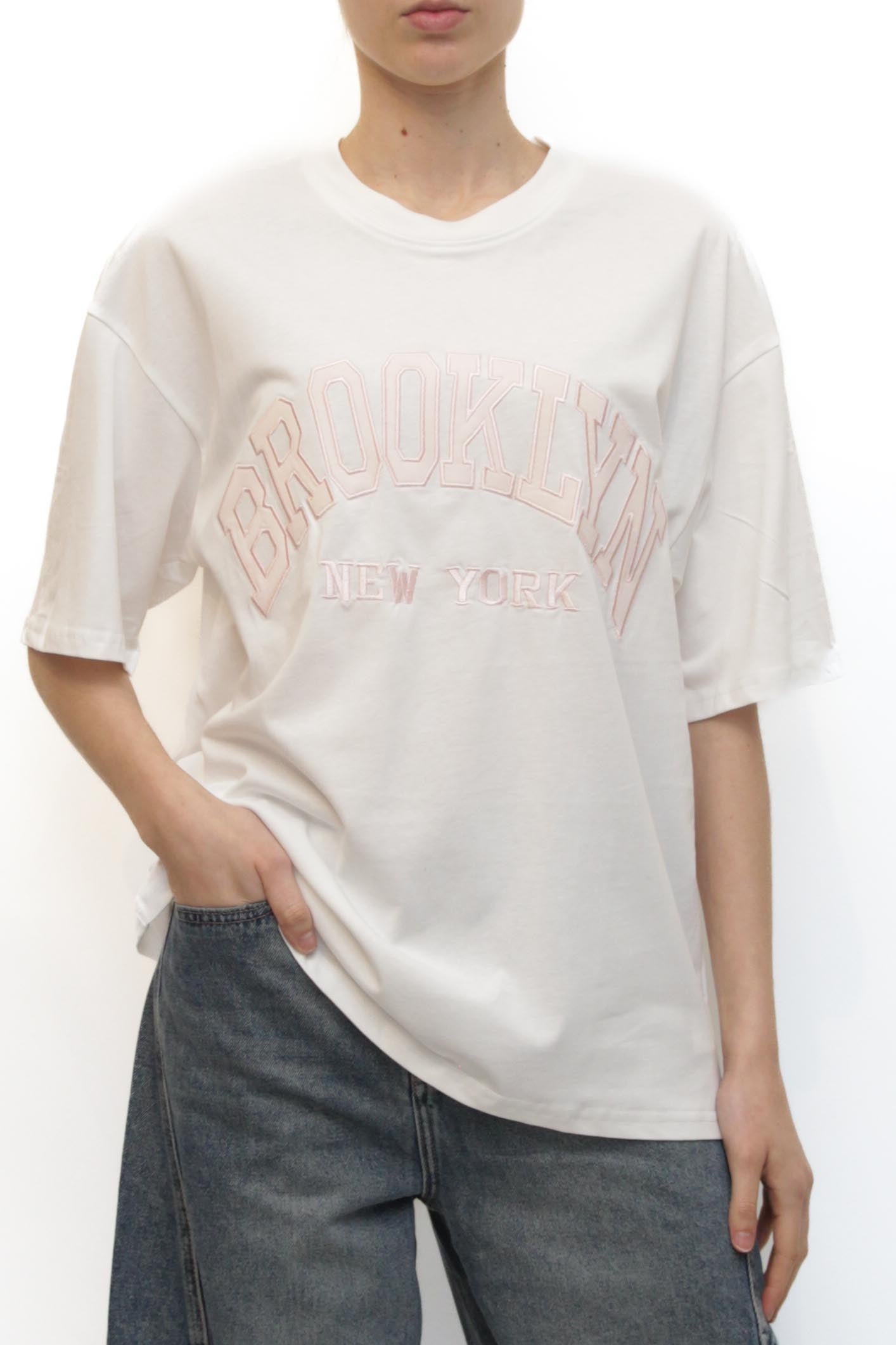 LEVH - T-shirt brooklyn - BIANCO