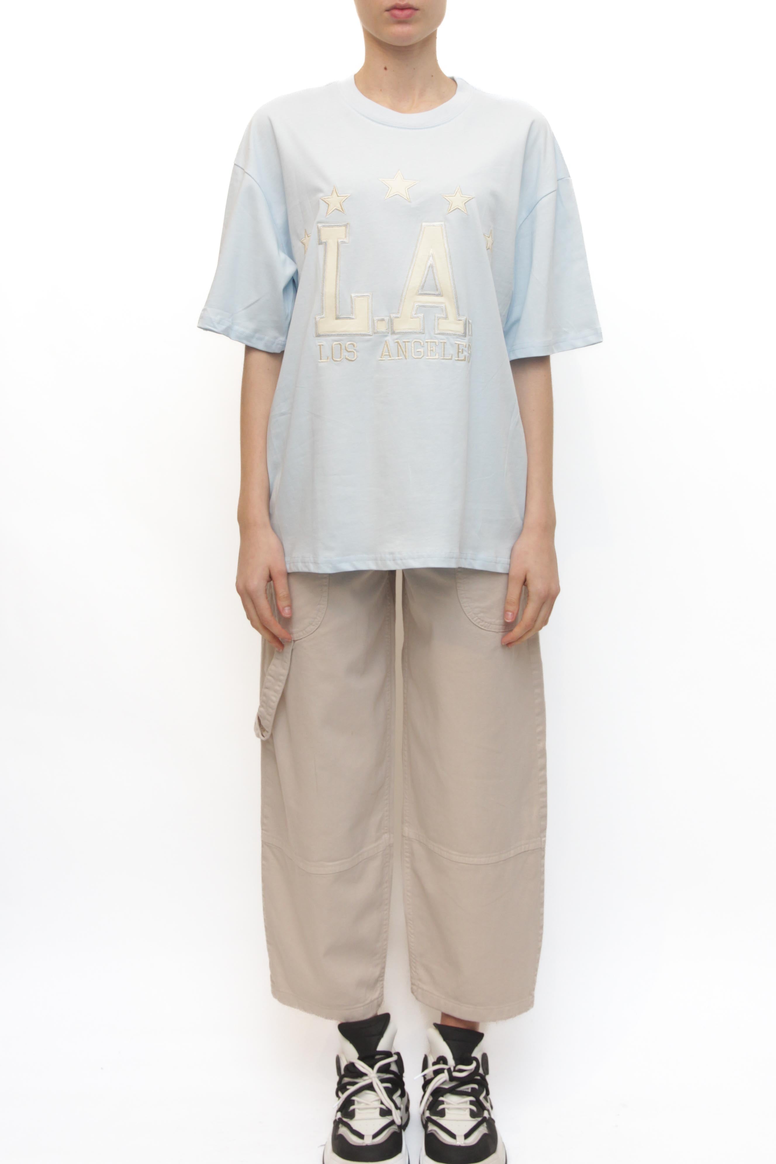 LEVH - T-shirt L.A. - CELESTE