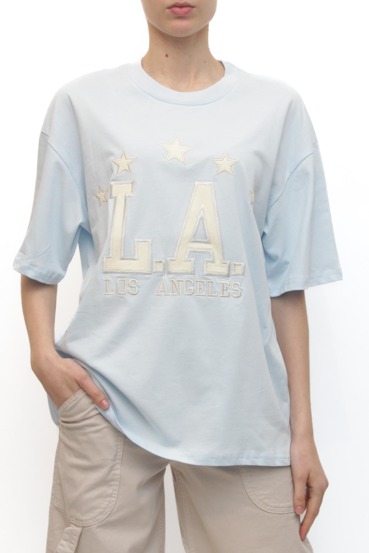 LEVH - T-shirt L.A. - CELESTE