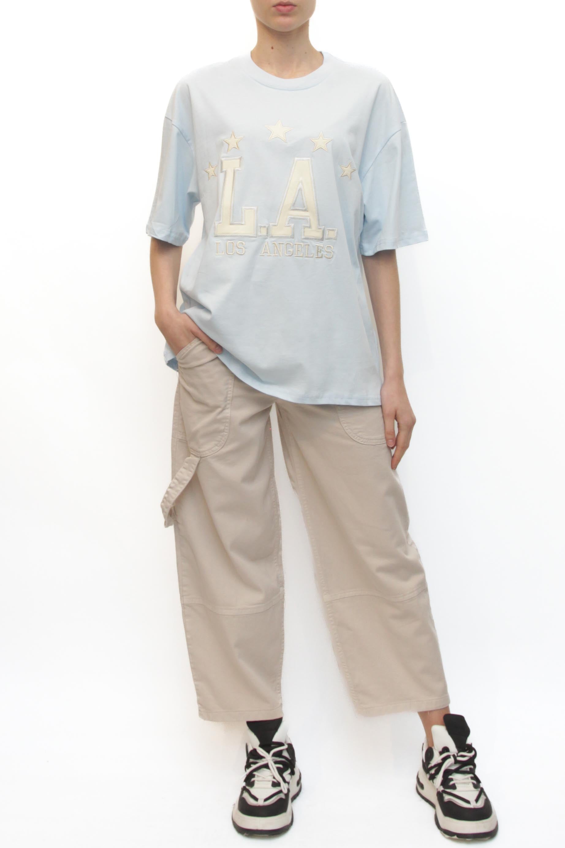 LEVH - T-shirt L.A. - CELESTE