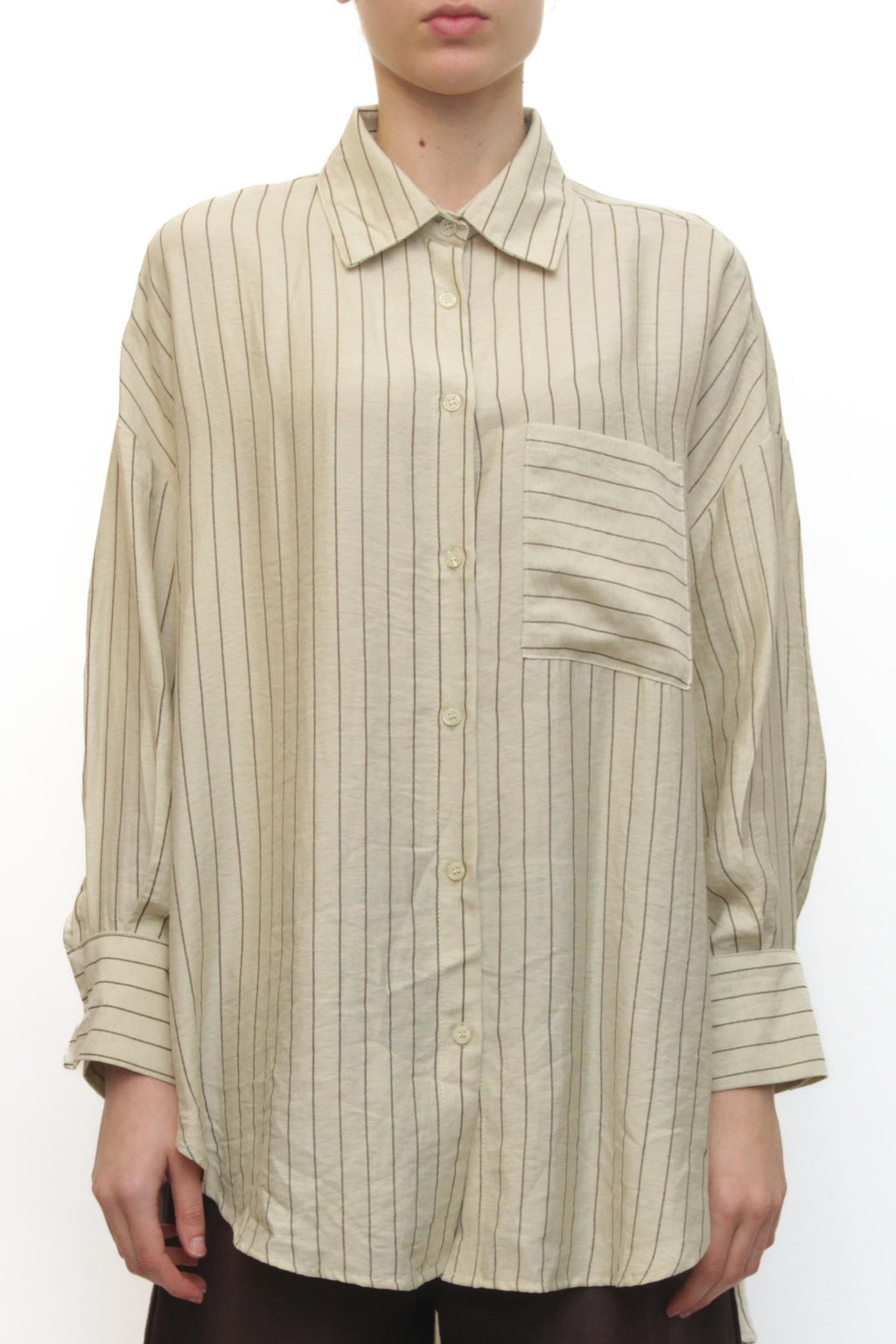 LEVH - Camicia Carin - RIGA BEIGE/MARRONE
