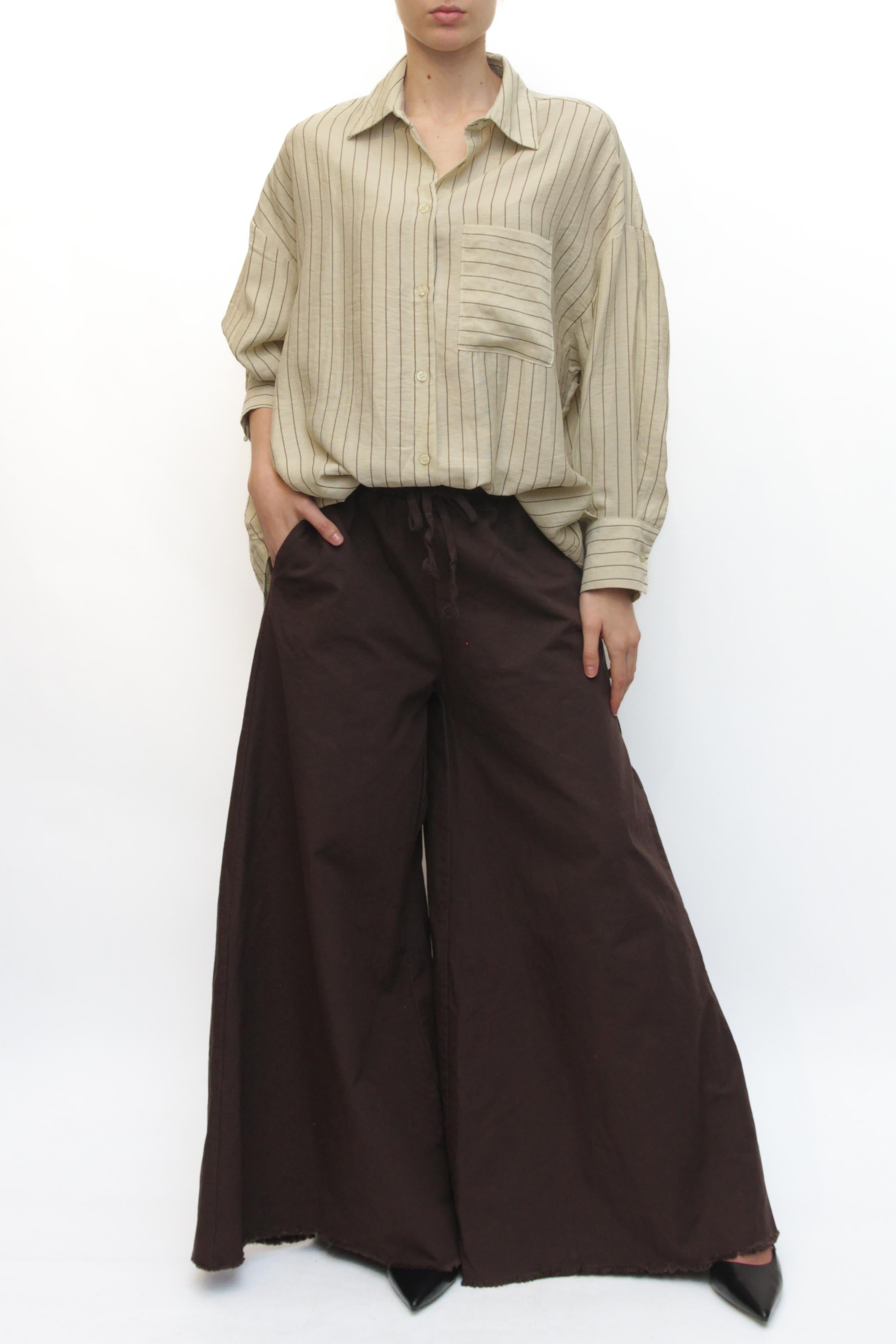 LEVH - Camicia Carin - RIGA BEIGE/MARRONE