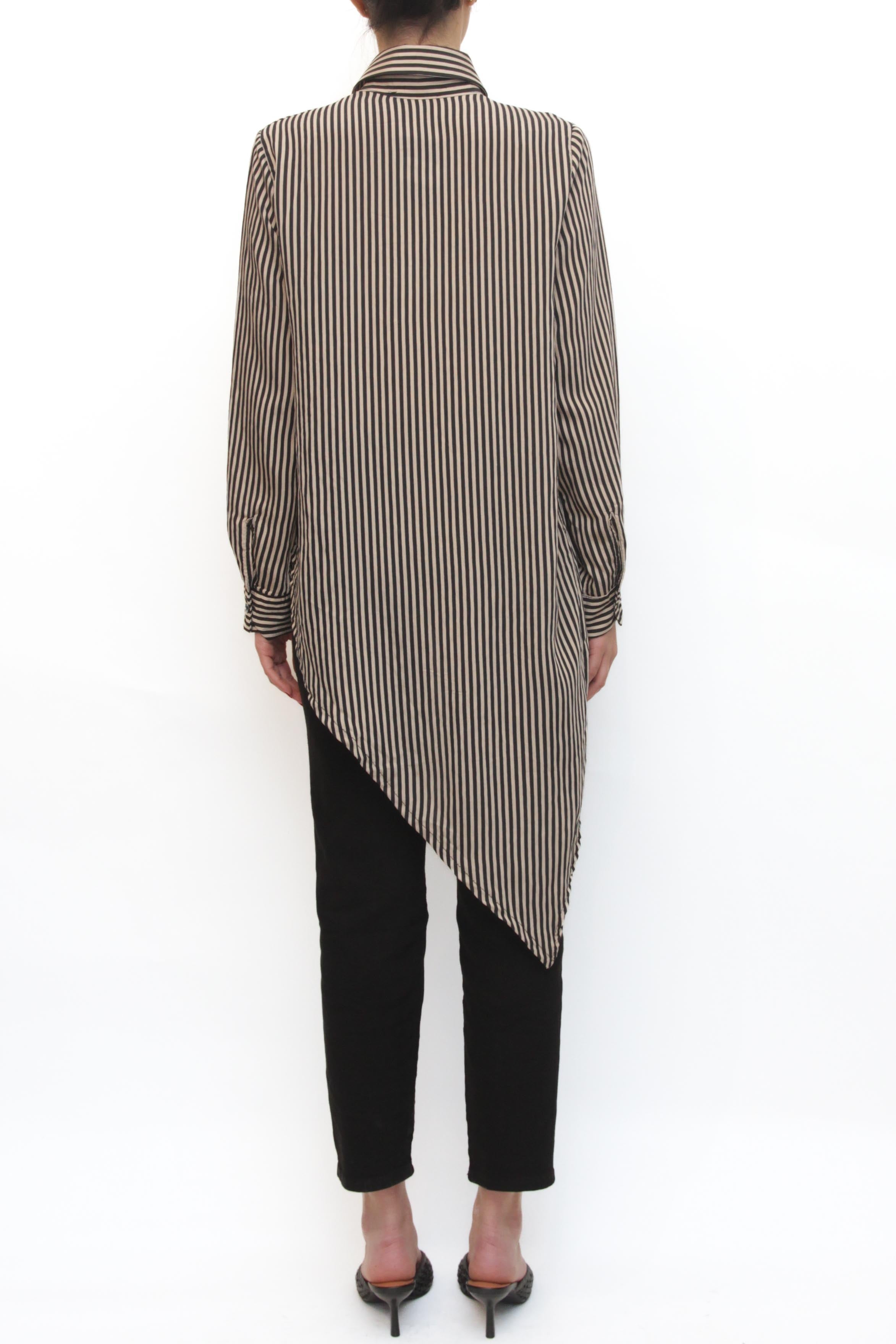 LEVH - Camicia Caren - RIGA BEIGE/NERO