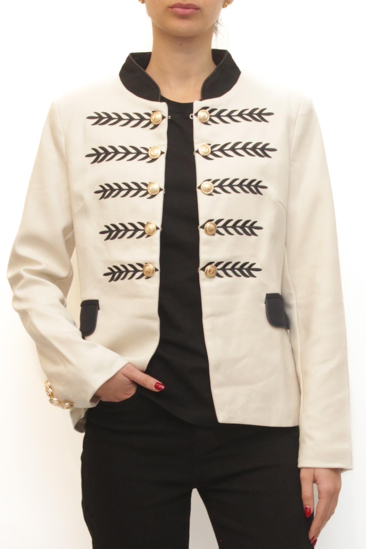 LEVH - Giacca Gaye - PANNA/NERO