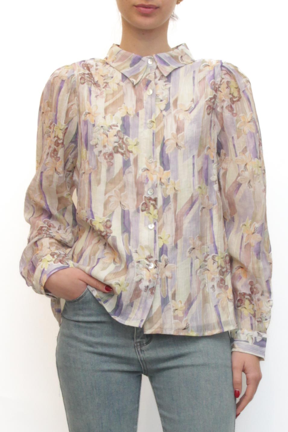 LEVH - Camicia Cecily - FANTASIA VIOLA