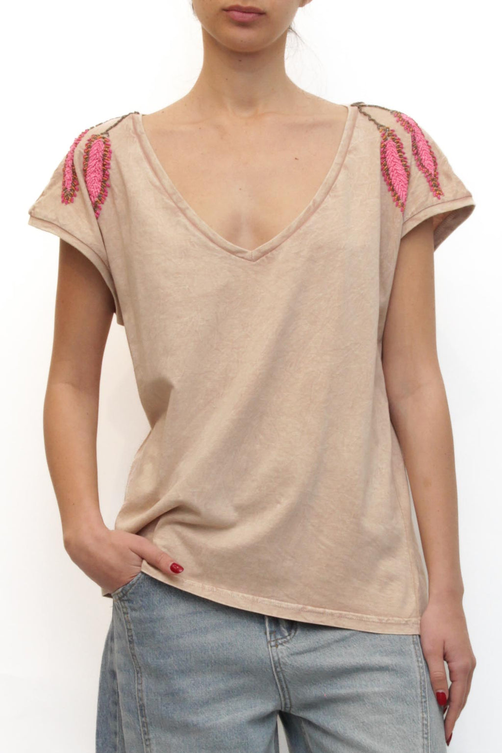 LEVH - T-shirt Tepic - BEIGE