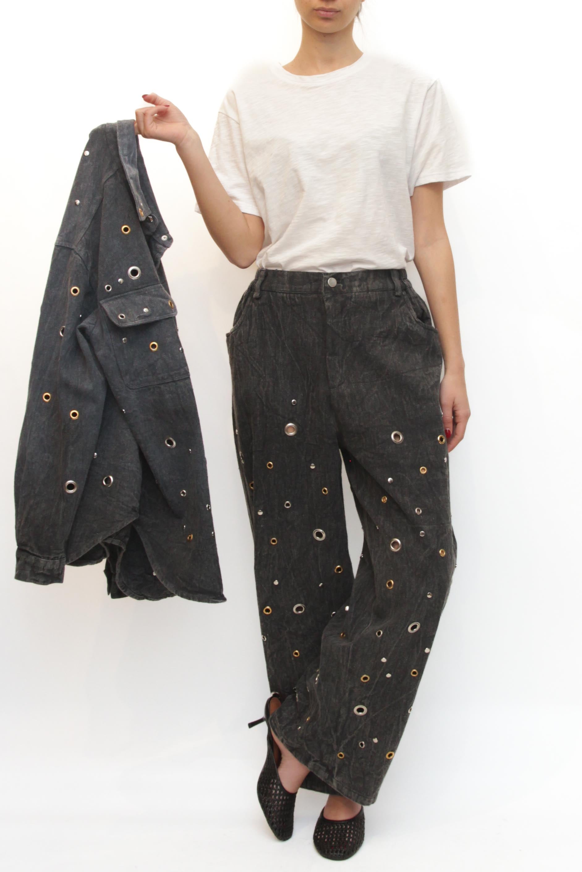 LEVH - Jeans Jazmin - DENIM MARMORIZZATO