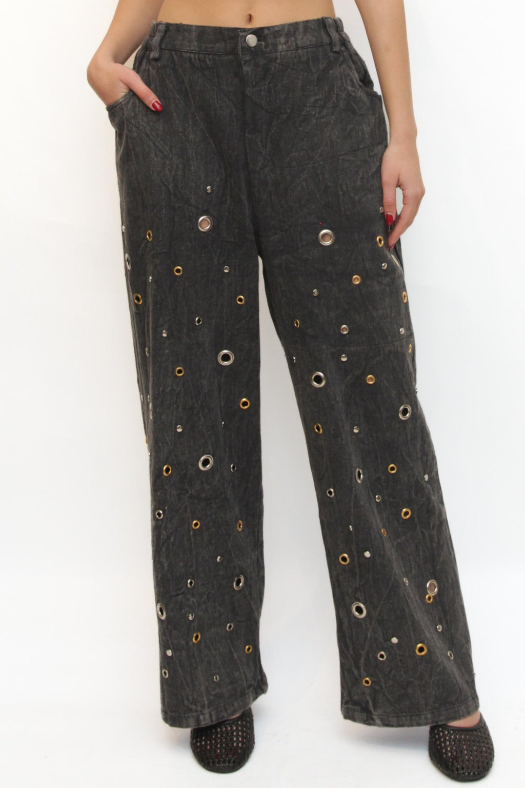 LEVH - Jeans Jazmin - DENIM MARMORIZZATO