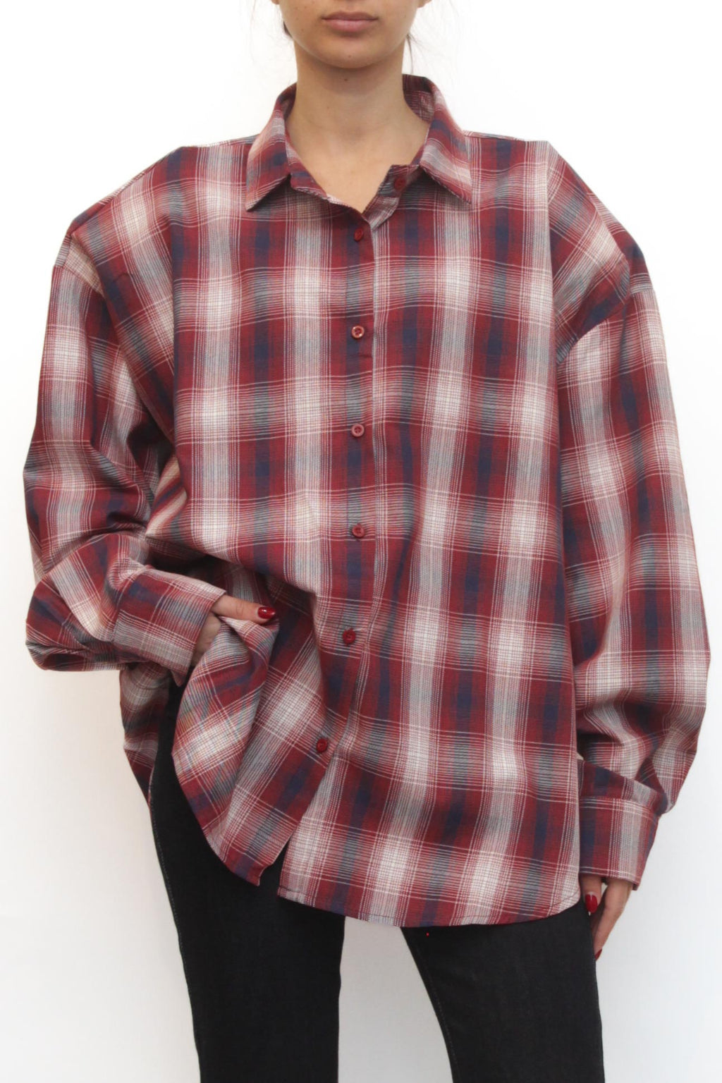 LEVH - Camicia Carmen - QUADRO ROSSO/BLU