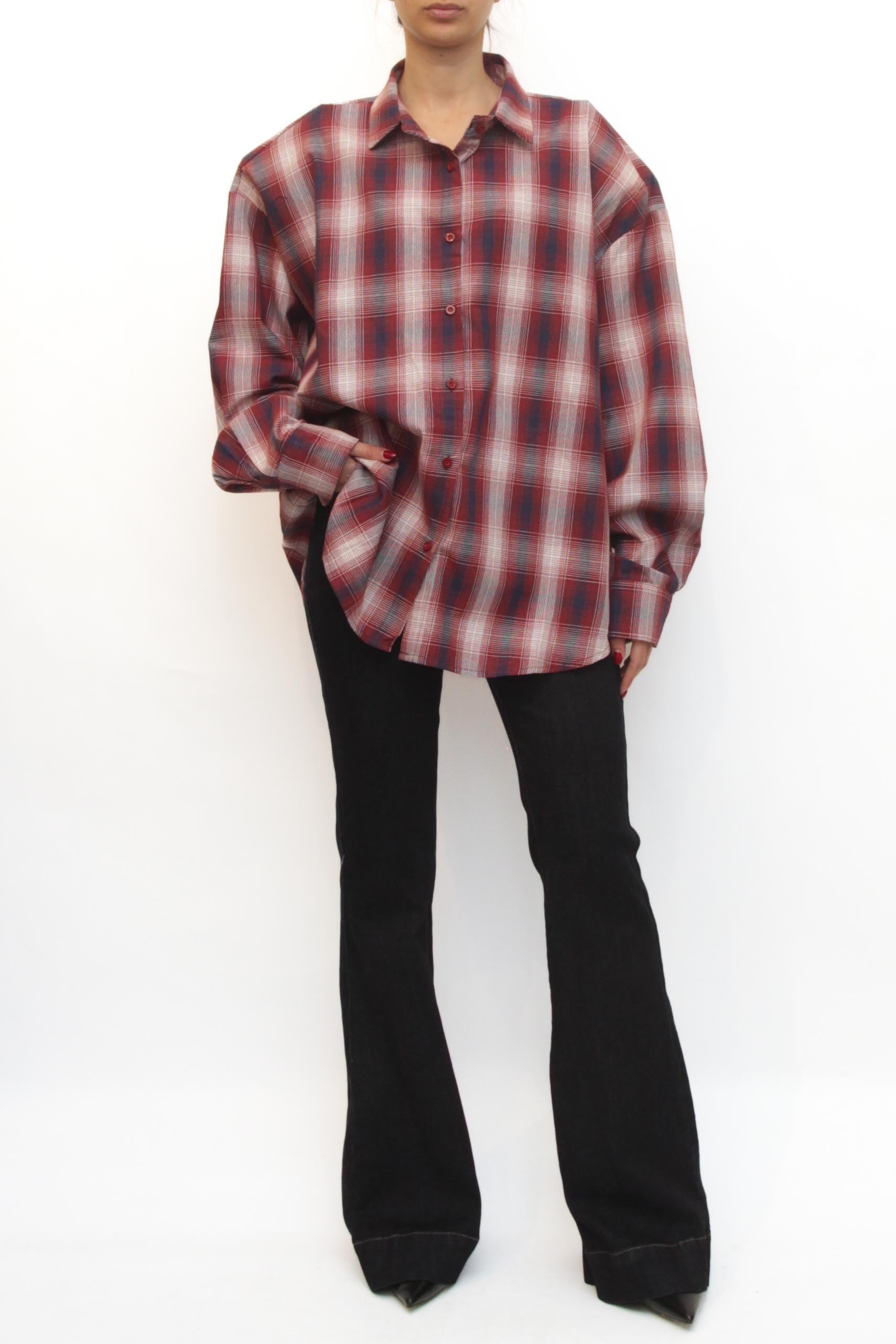 LEVH - Camicia Carmen - QUADRO ROSSO/BLU