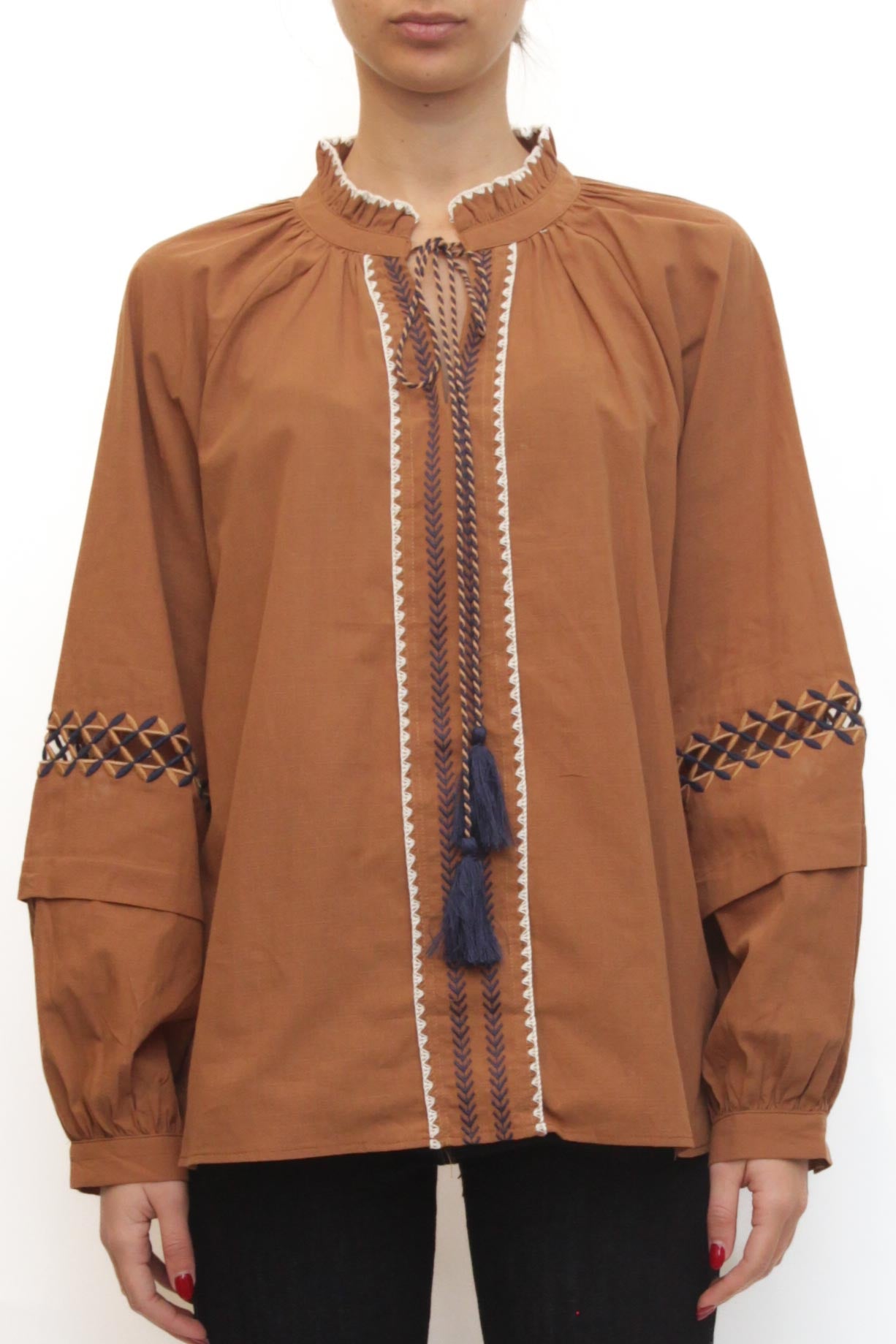 LEVH - Blusa Bonn - CUOIO