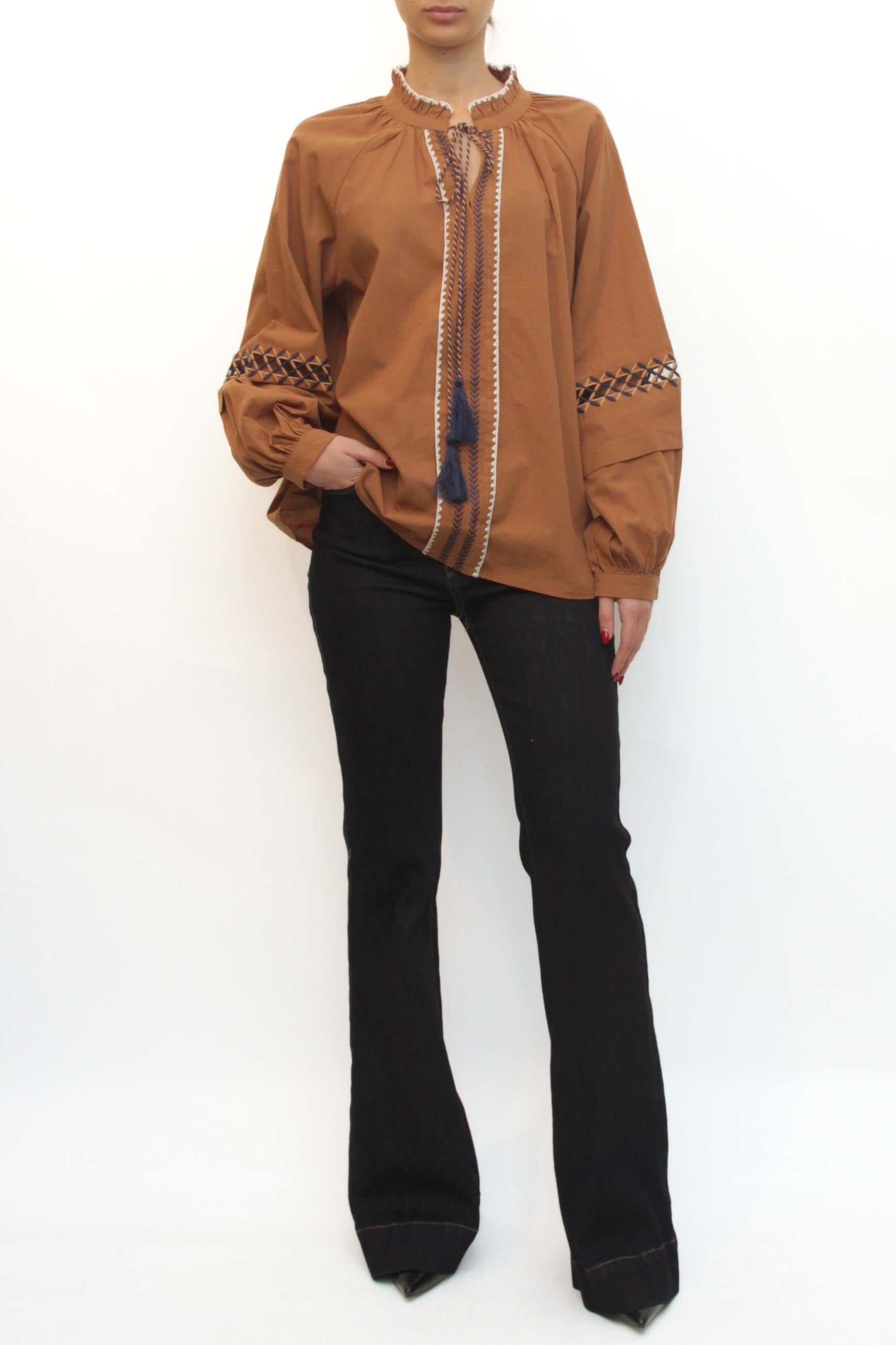 LEVH - Blusa Bonn - CUOIO