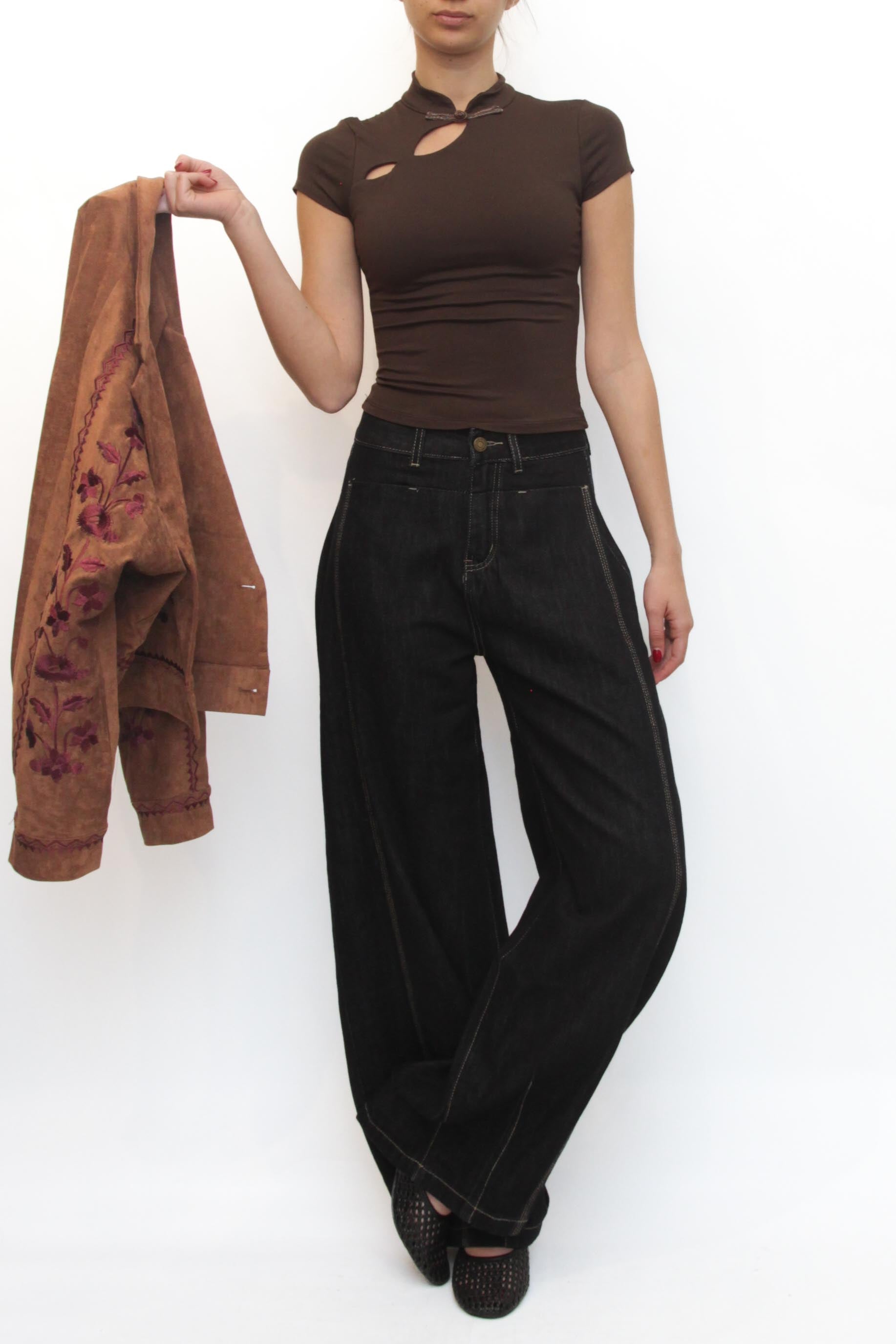 LEVH - Top Tabatha - MARRONE