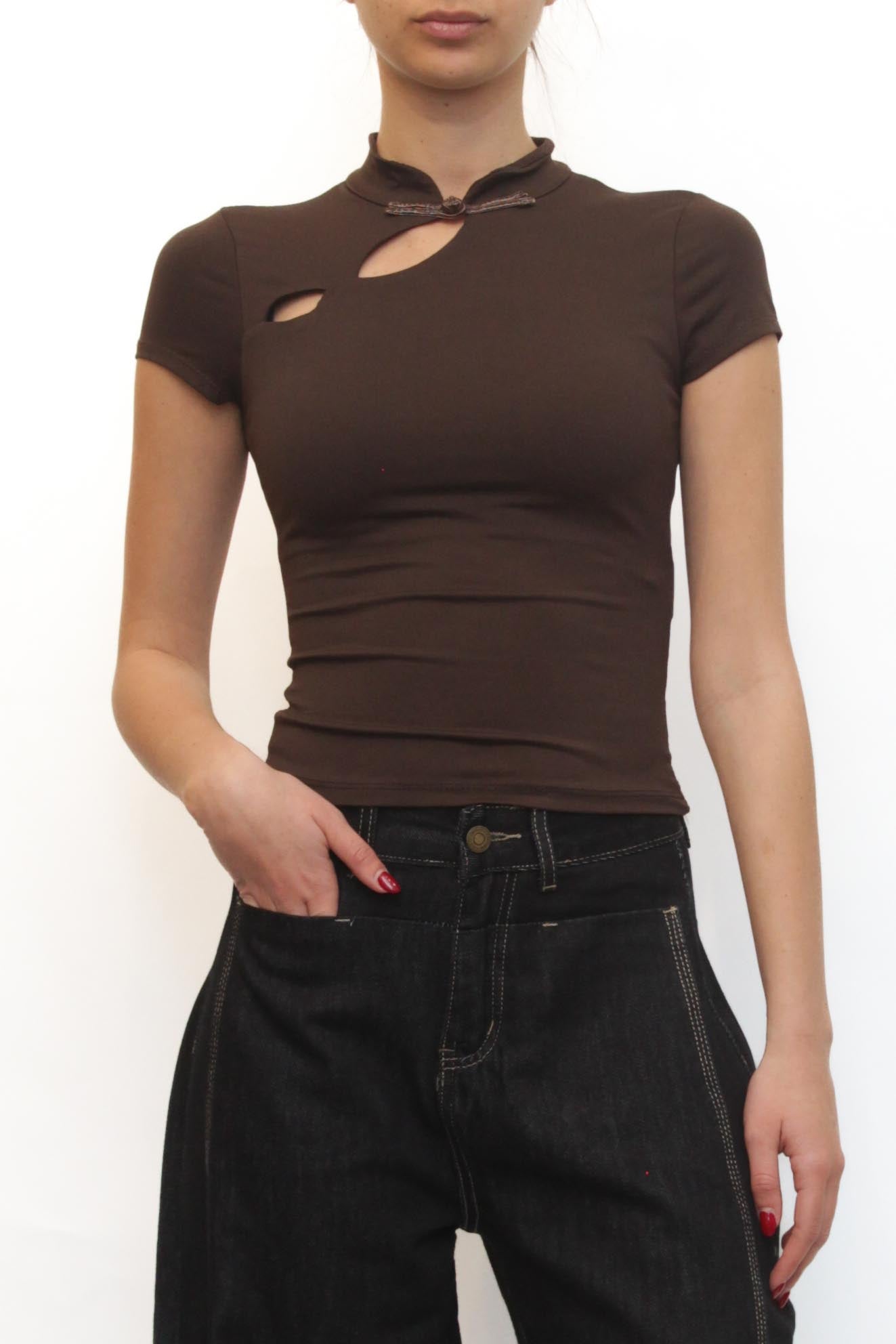 LEVH - Top Tabatha - MARRONE