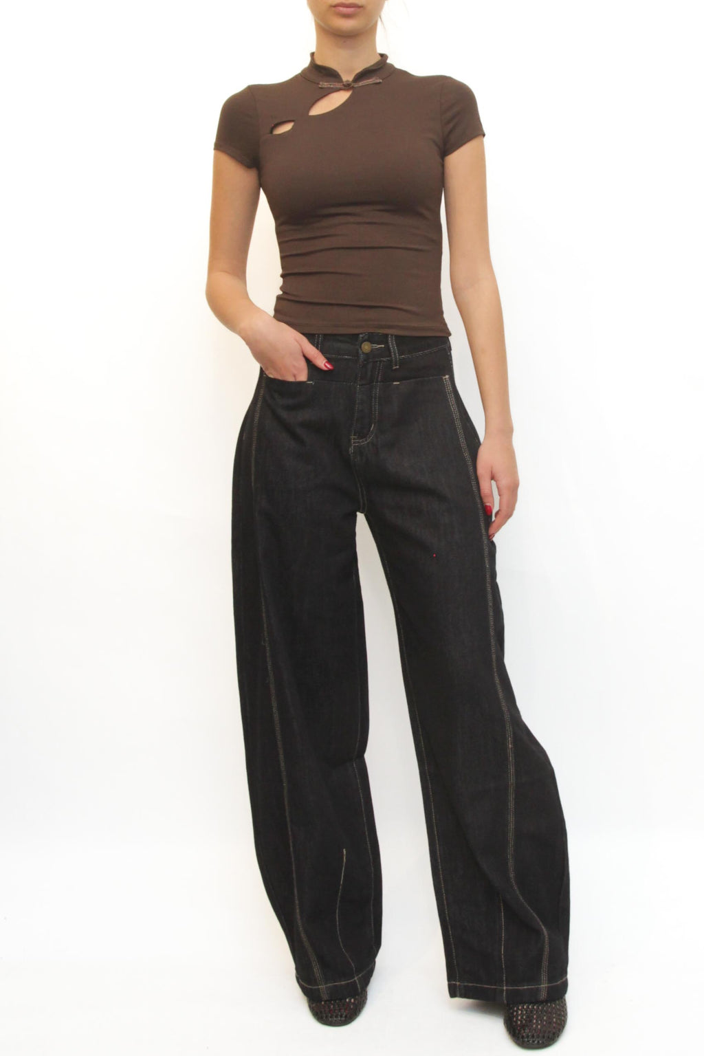 LEVH - Top Tabatha - MARRONE
