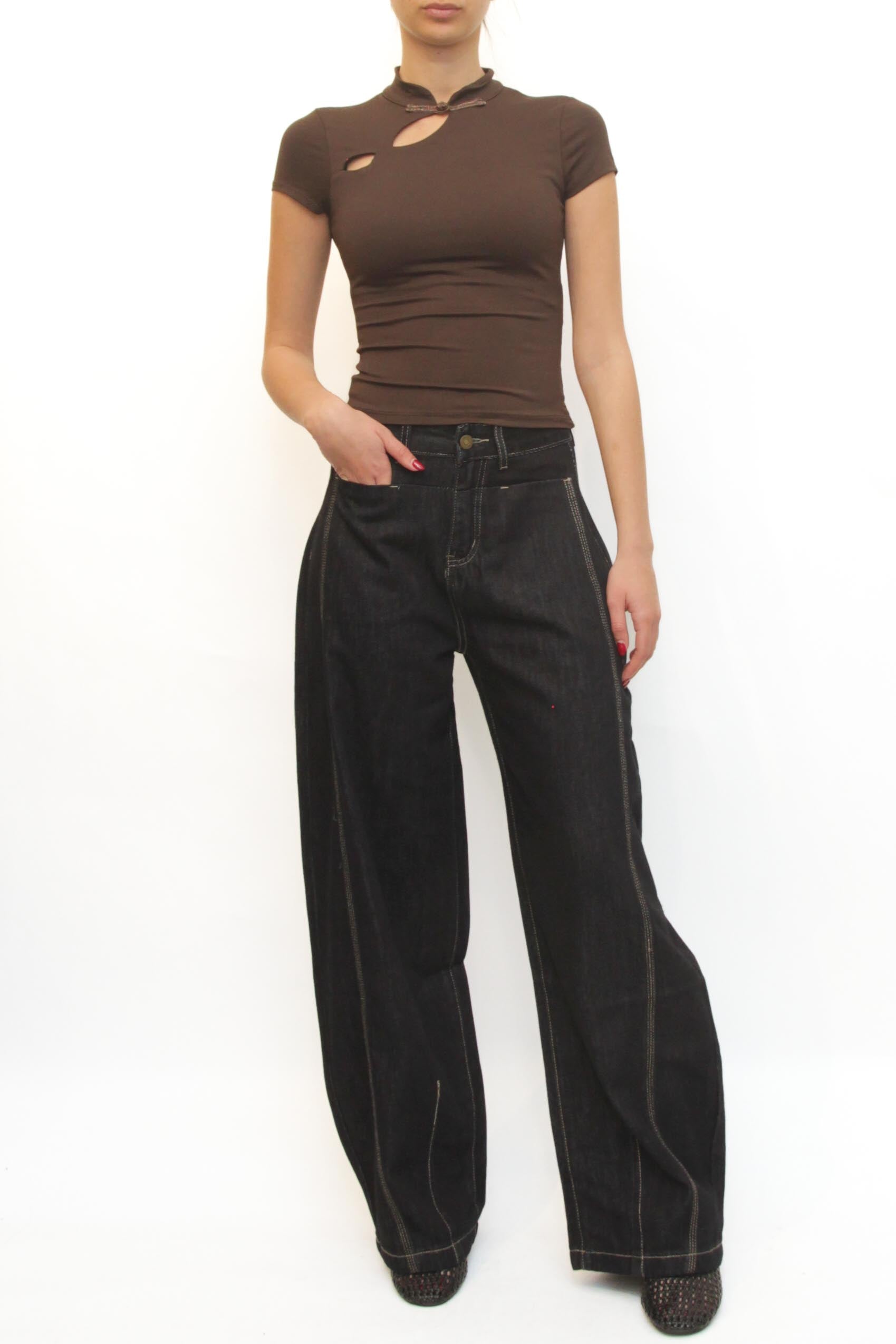 LEVH - Top Tabatha - MARRONE