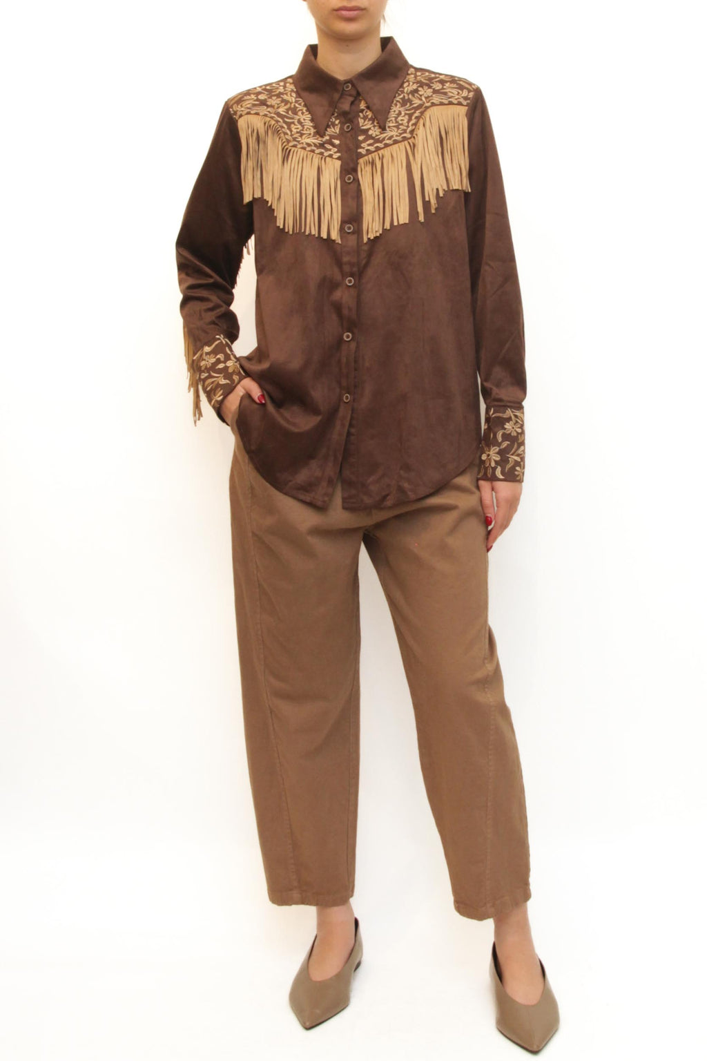 LEVH - Camicia Candy - MARRONE