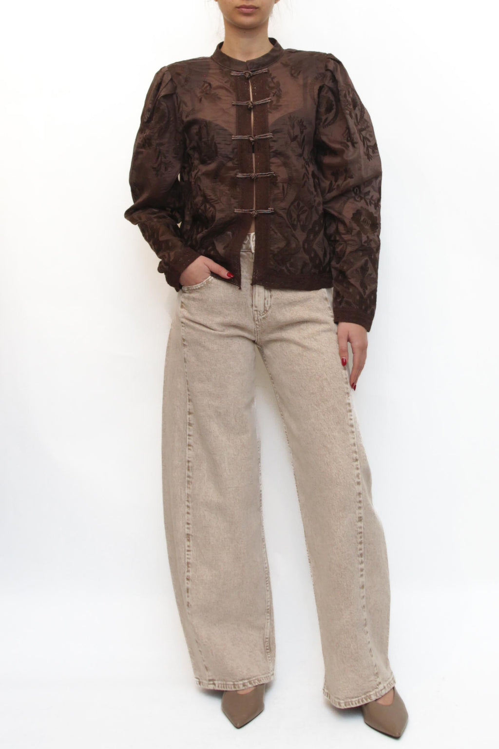 LEVH - Camicia Carlotta - MARRONE