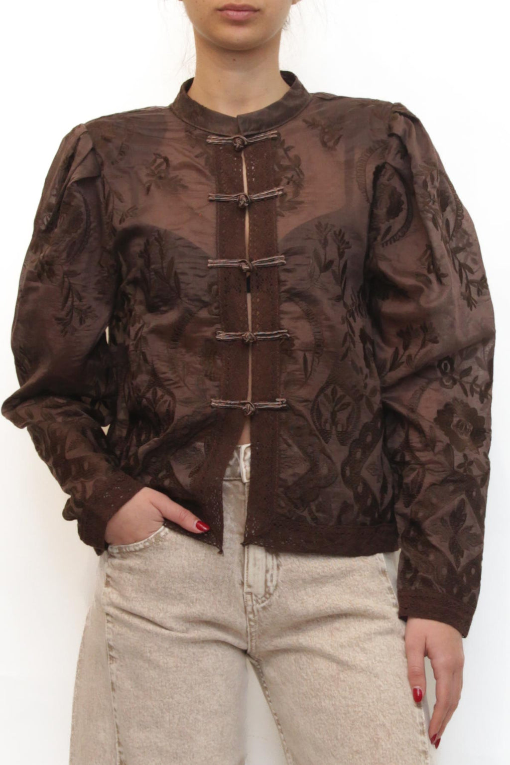 LEVH - Camicia Carlotta - MARRONE