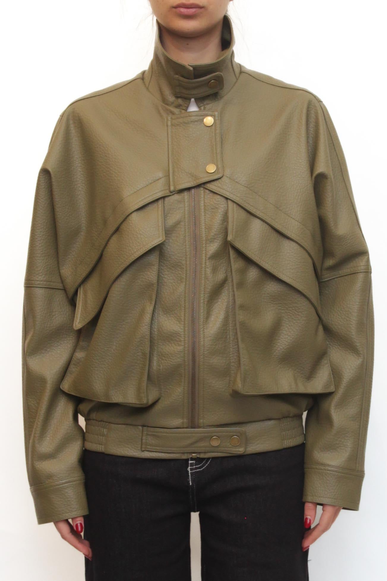 LEVH - Giubbino greta - VERDE OLIVA