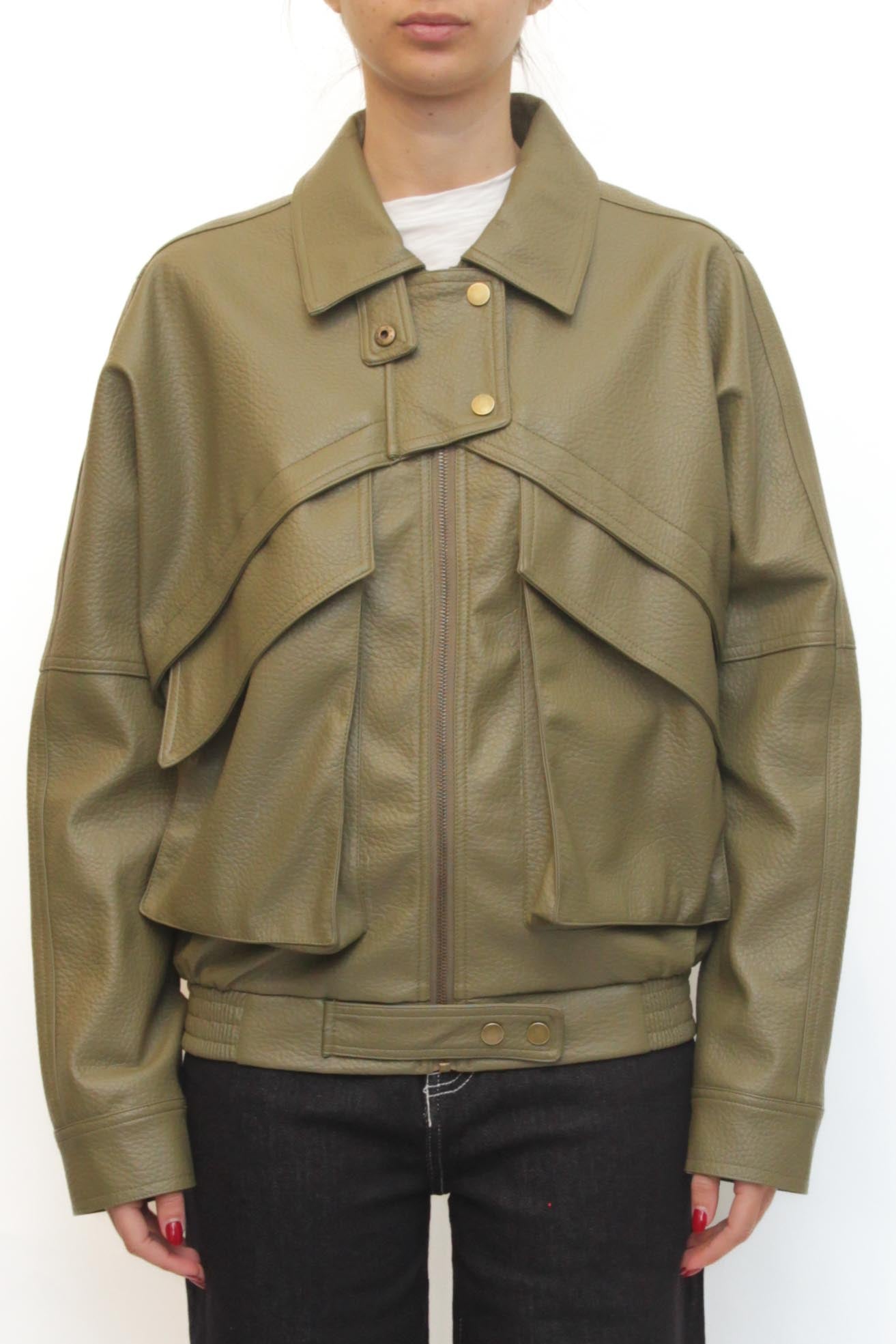 LEVH - Giubbino greta - VERDE OLIVA