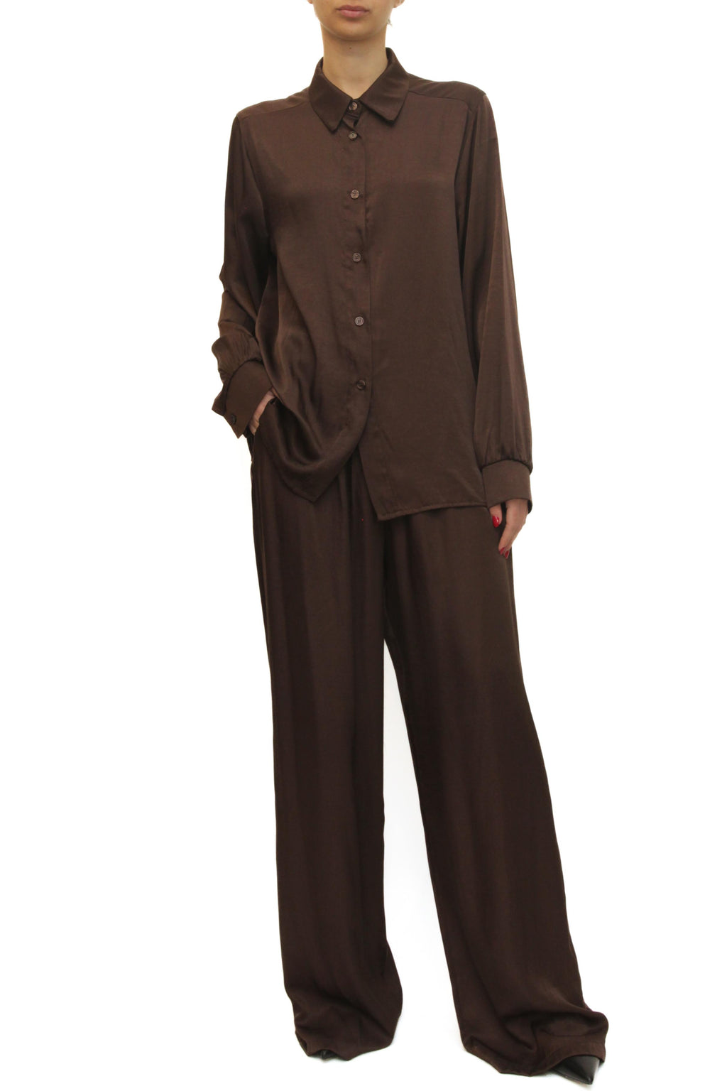 LEVH - Camicia Canton - MARRONE