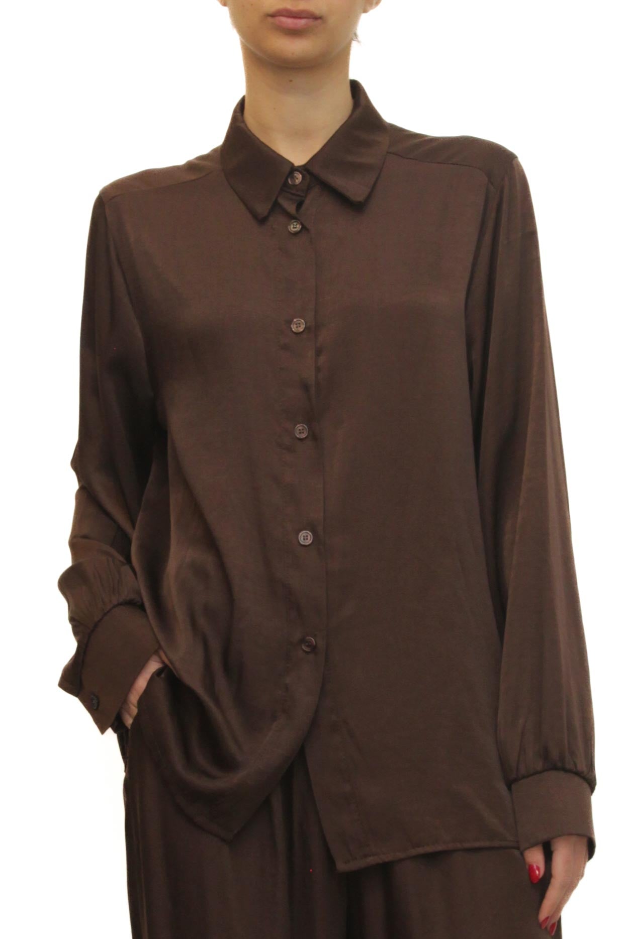 LEVH - Camicia Canton - MARRONE