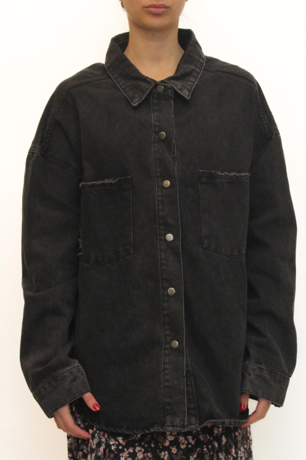 LEVH - Camicia Caterina - DENIM MARMORIZZATO