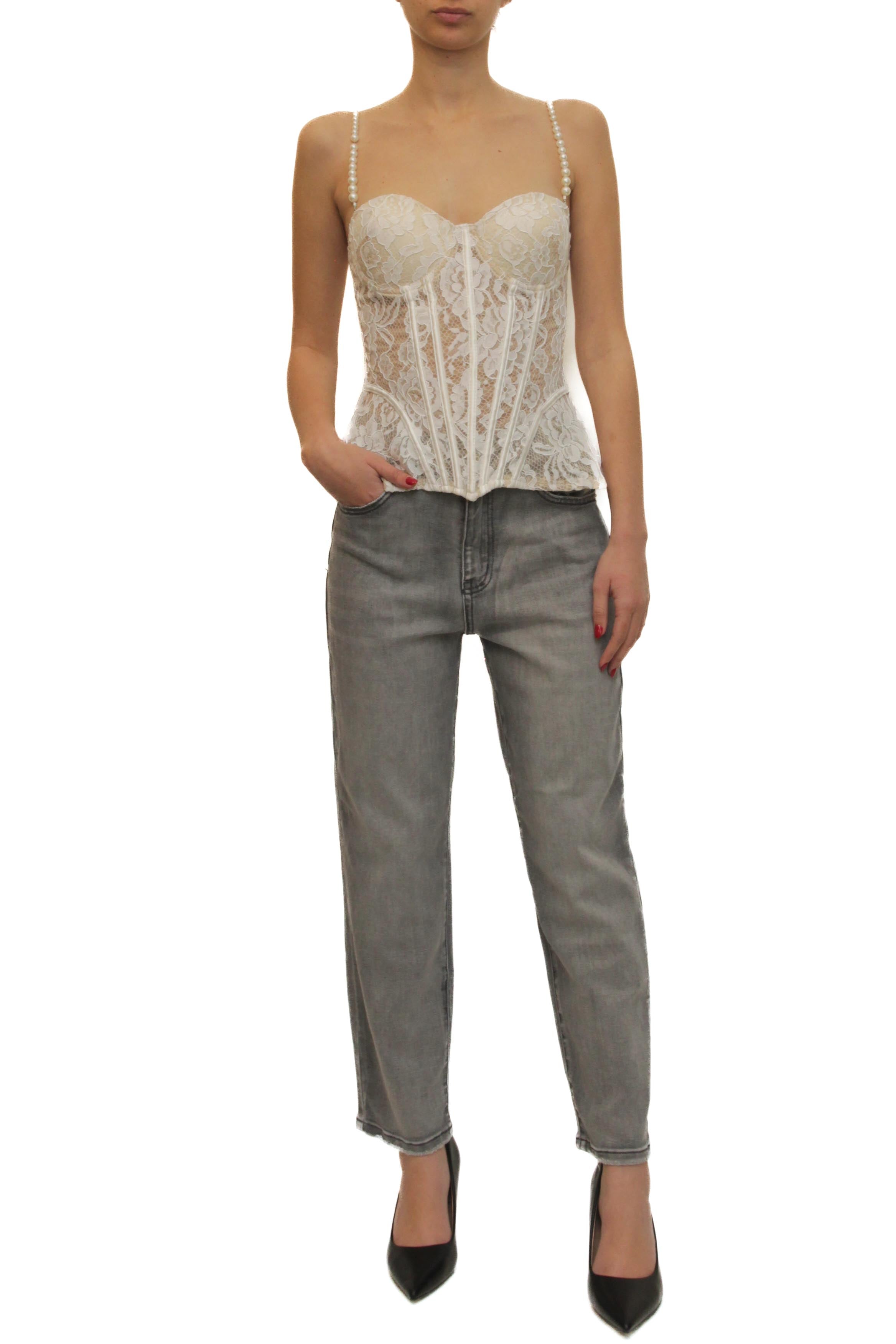 LEVH - Top Trieste - BIANCO/NUDE