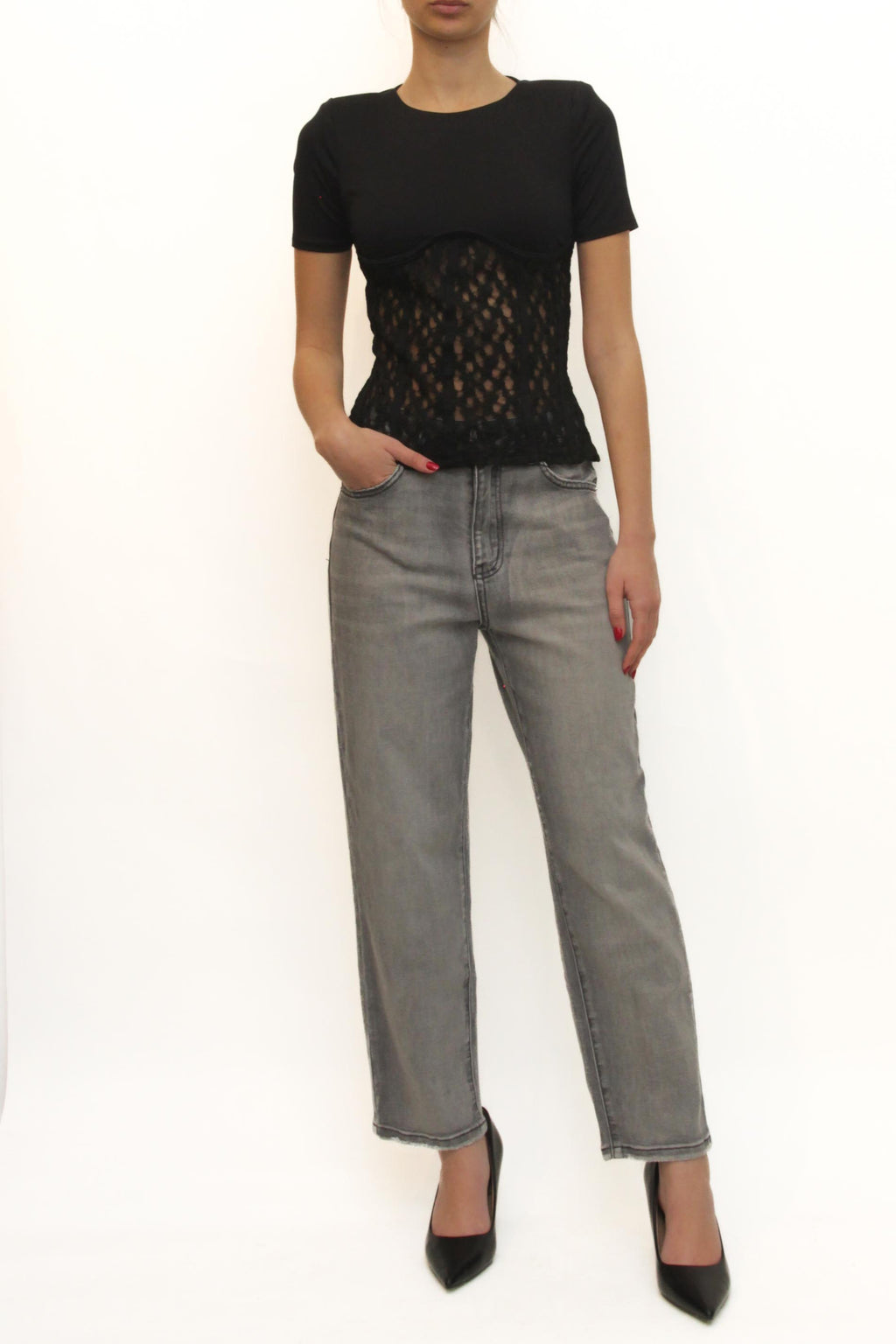 LEVH - Maglia Michela - NERO