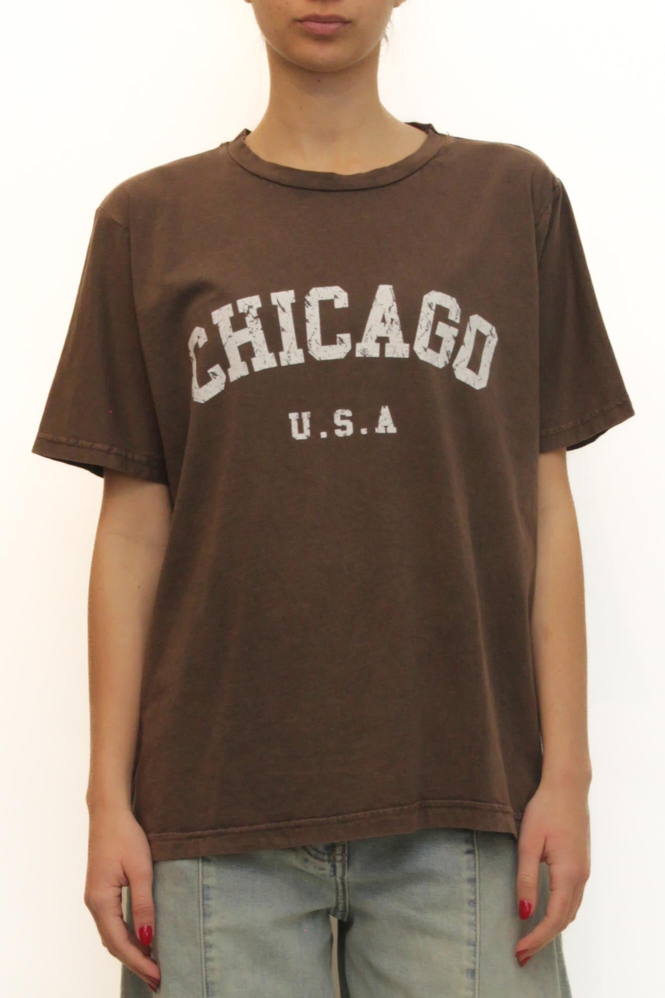 LEVH - T-shirt Chicago - MARRONE