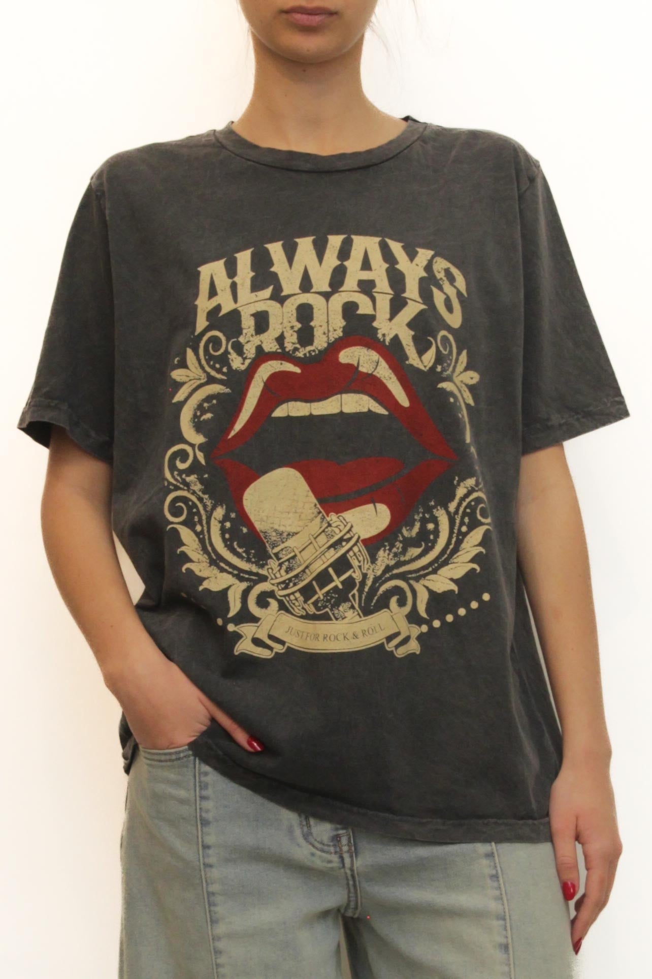 LEVH - T-shirt Alwais - MARMORIZZATO