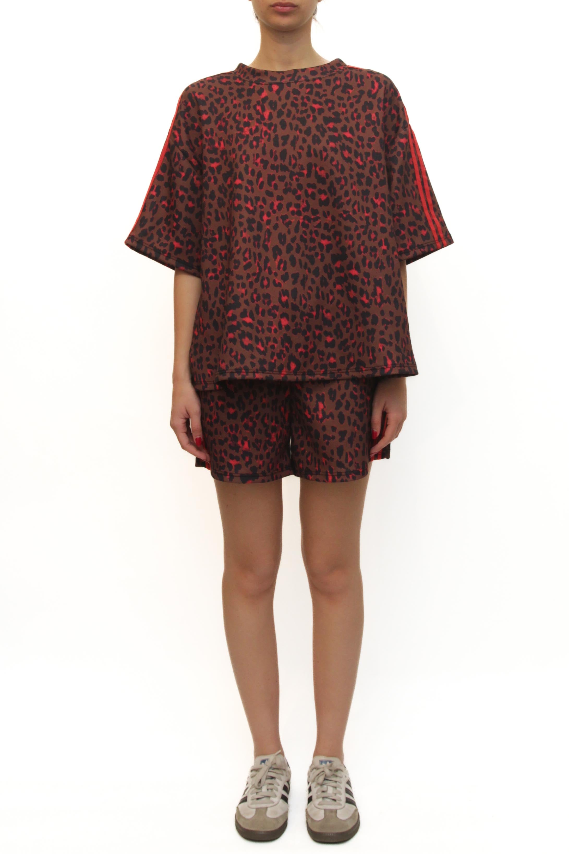 LEVH - Completo Chantal - ANIMALIER ROSSO